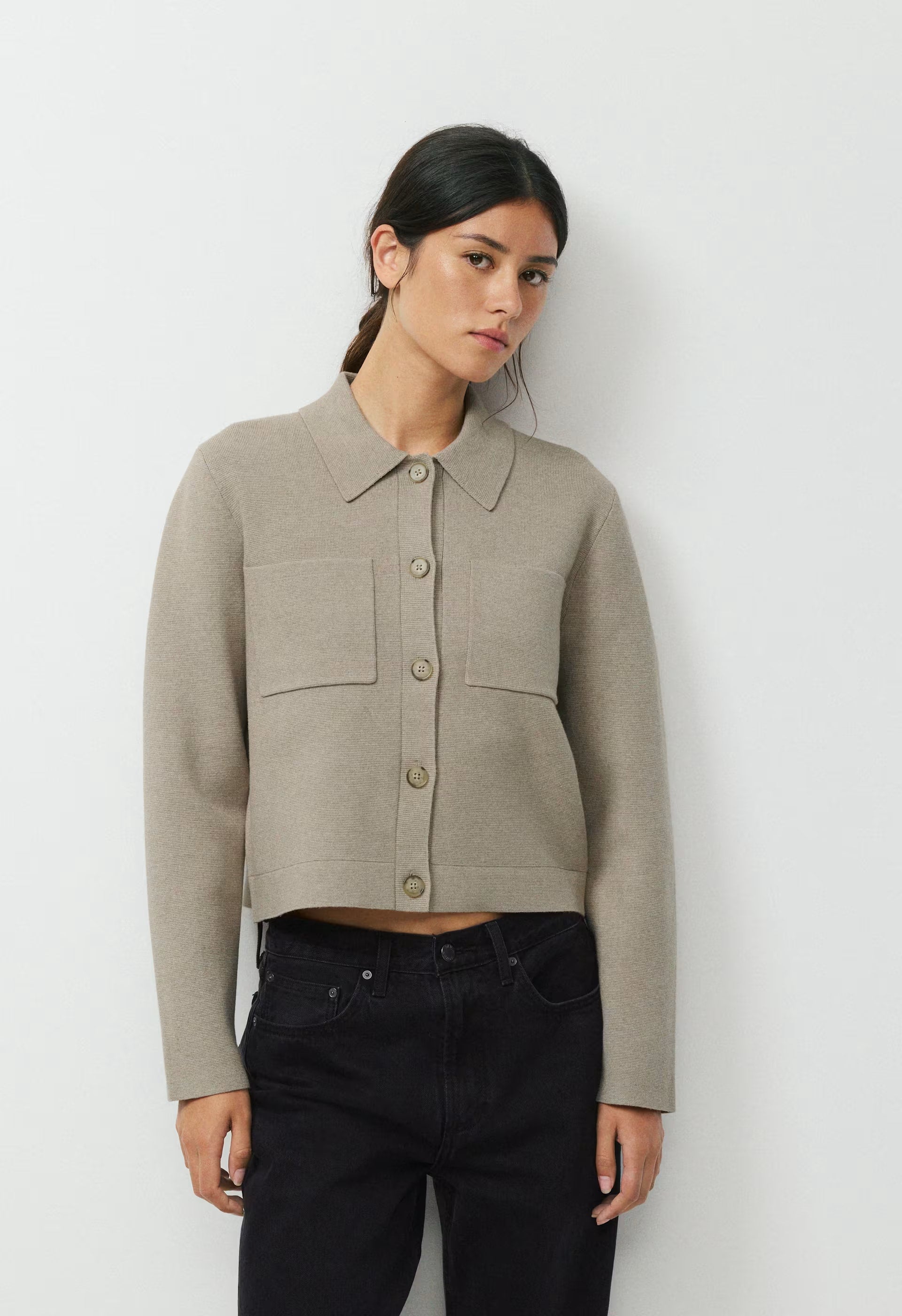 Society Cardigan - Wonder Yarn - HEATHER NOMAD TAUPE