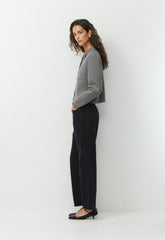 Society Cardigan - Wonder Yarn - HEATHER DARK GREY