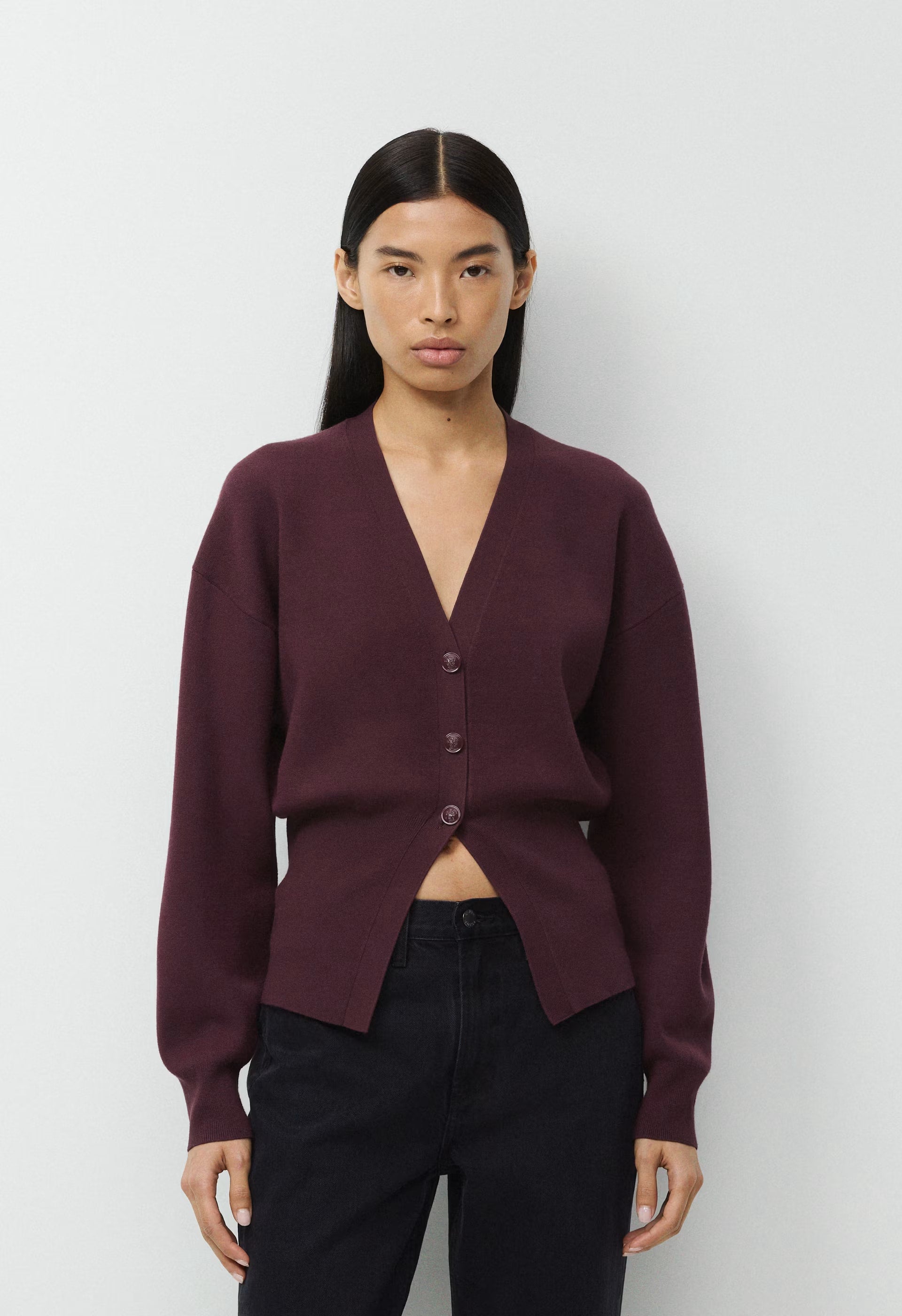 Tribeca Cardigan - Wonder Yarn - GALA PLUM