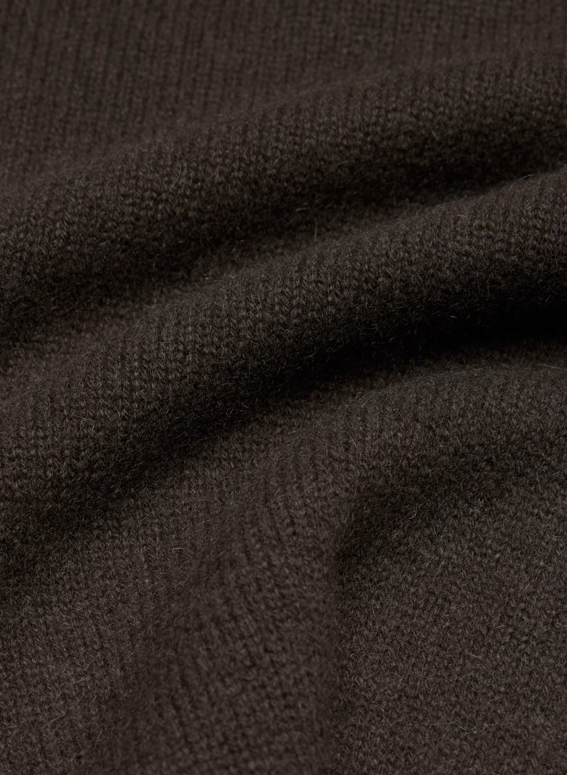 Essential Cashmere Idyllic Zip Hoodie - CACAO NIB BROWN