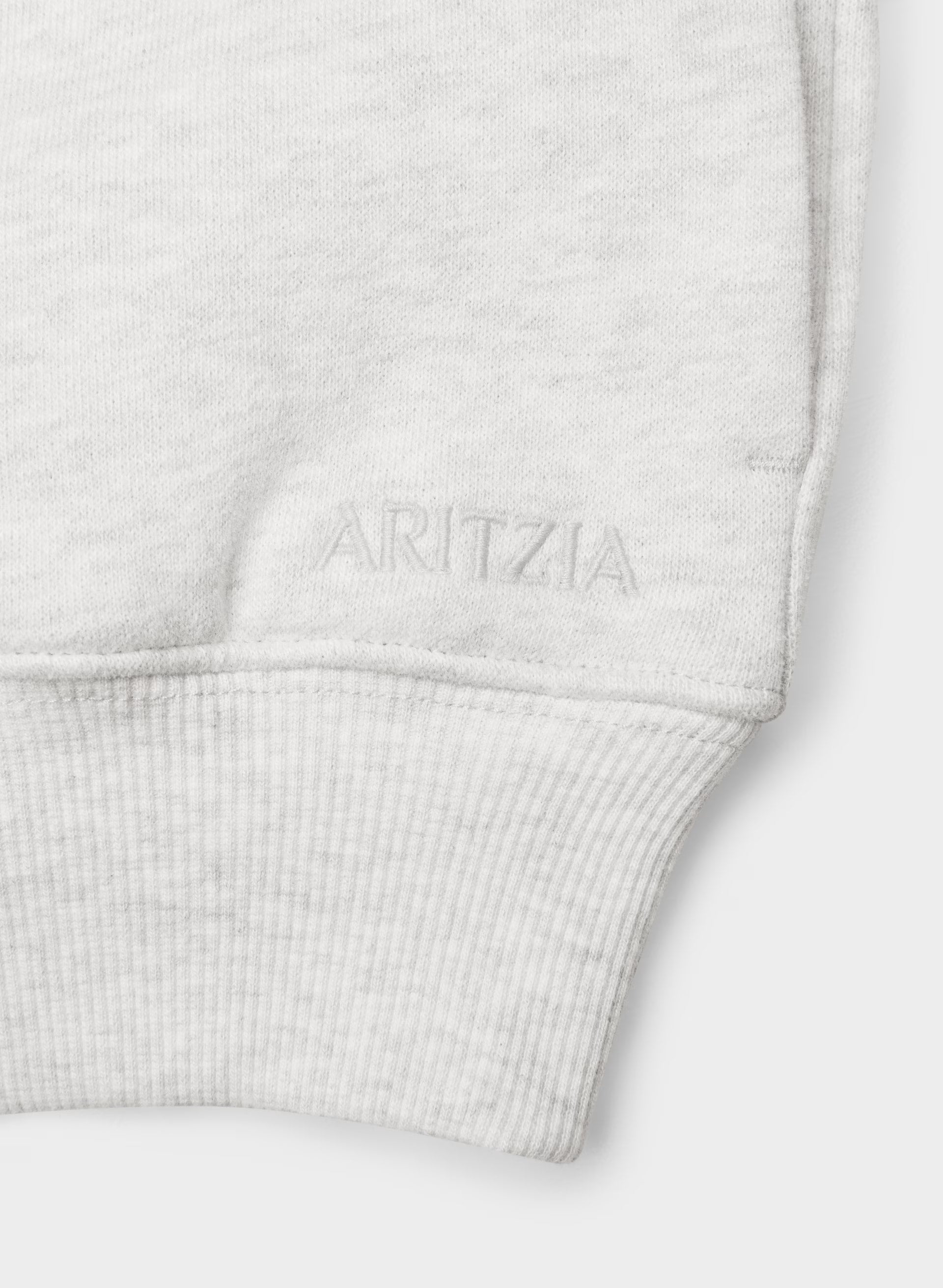 Cozy Sweatfleece Mega Funnel Neck - HEATHER CLOUD WHITE