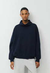 Cozy Sweatfleece Mega Funnel Neck - ADMIRAL NAVY