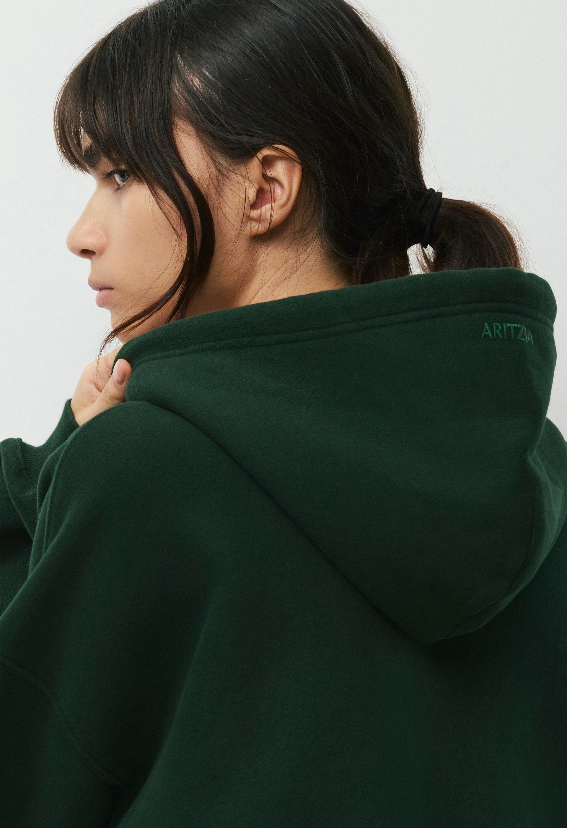 Cozy Sweatfleece Mega Zip Hoodie - FIGTREE GREEN