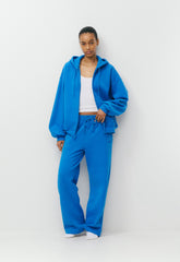 Cozy Sweatfleece Mega Zip Hoodie - LAZULI BLUE