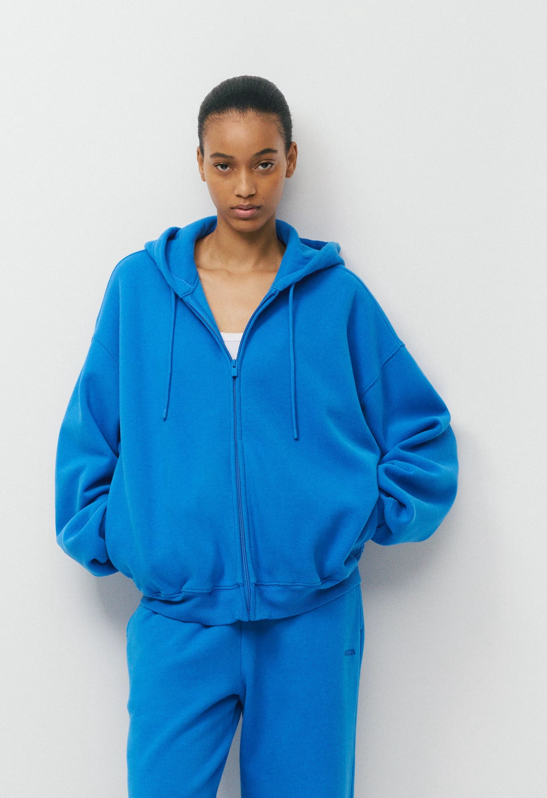Cozy Sweatfleece Mega Zip Hoodie - LAZULI BLUE