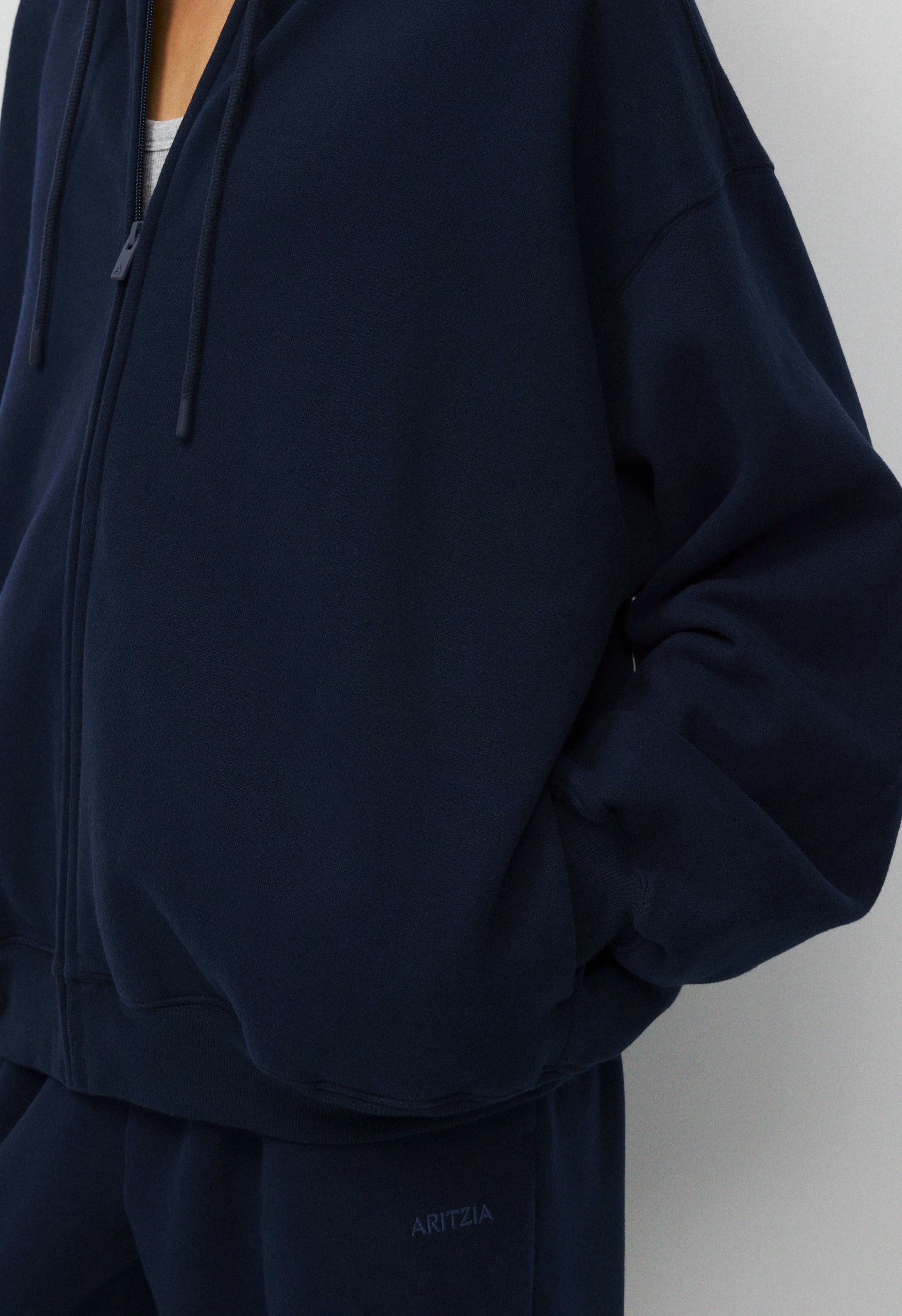 Cozy Sweatfleece Mega Zip Hoodie - ADMIRAL NAVY
