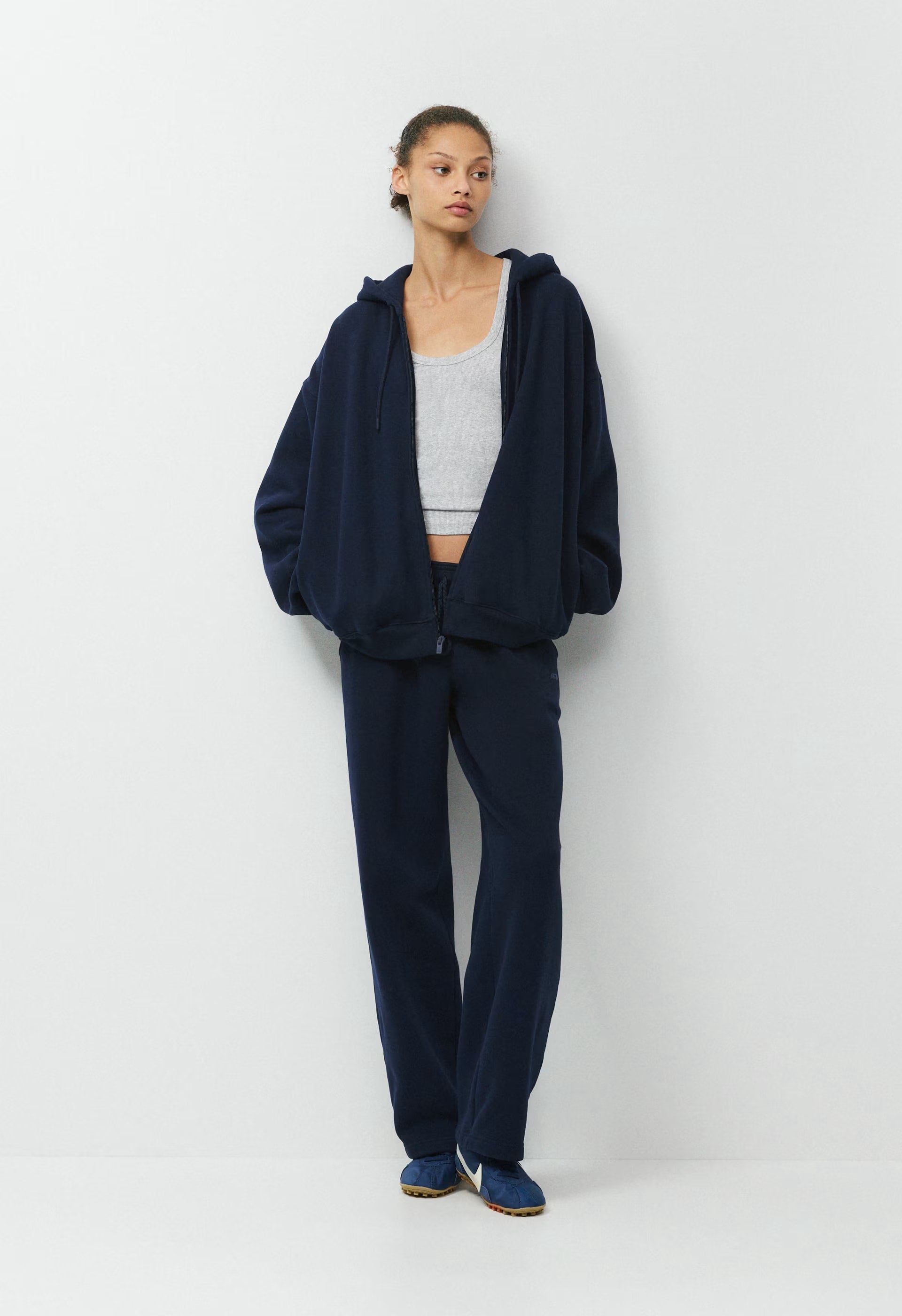 Cozy Sweatfleece Mega Zip Hoodie - ADMIRAL NAVY