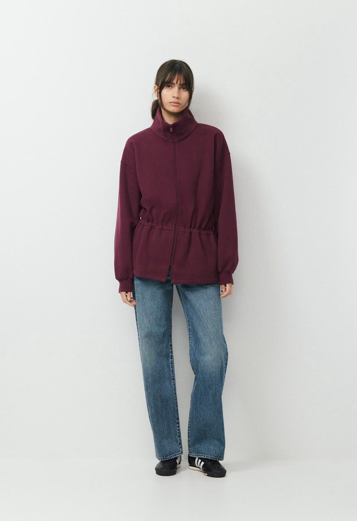 Cozy Sweatfleece Mega Cinch Zip-Up - GALA PLUM