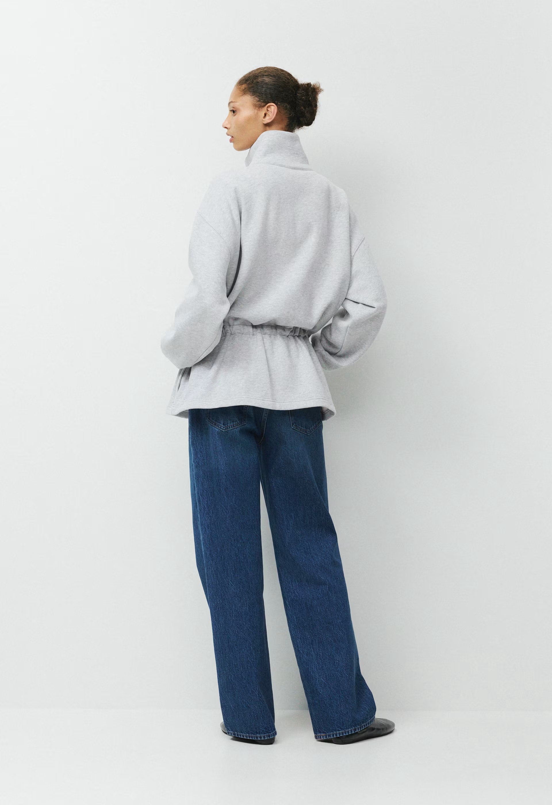 Cozy Sweatfleece Mega Cinch Zip-Up - HEATHER CHROME