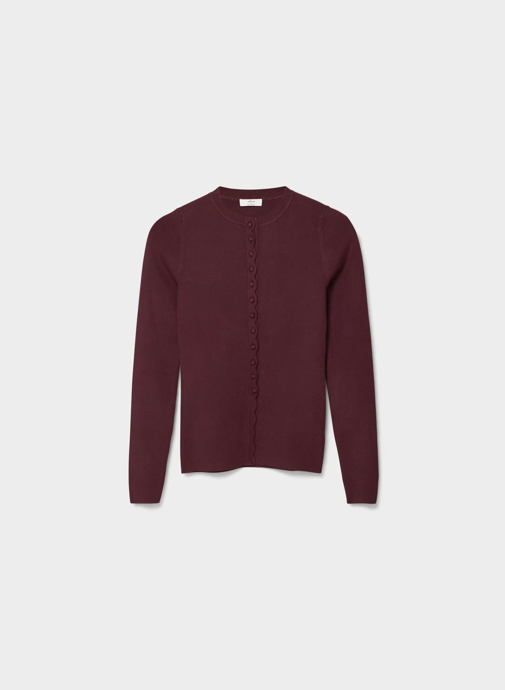 Shelly Cardigan - Wonder Yarn - GALA PLUM
