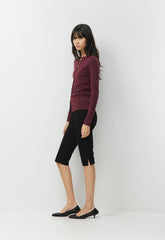 Shelly Cardigan - Wonder Yarn - GALA PLUM
