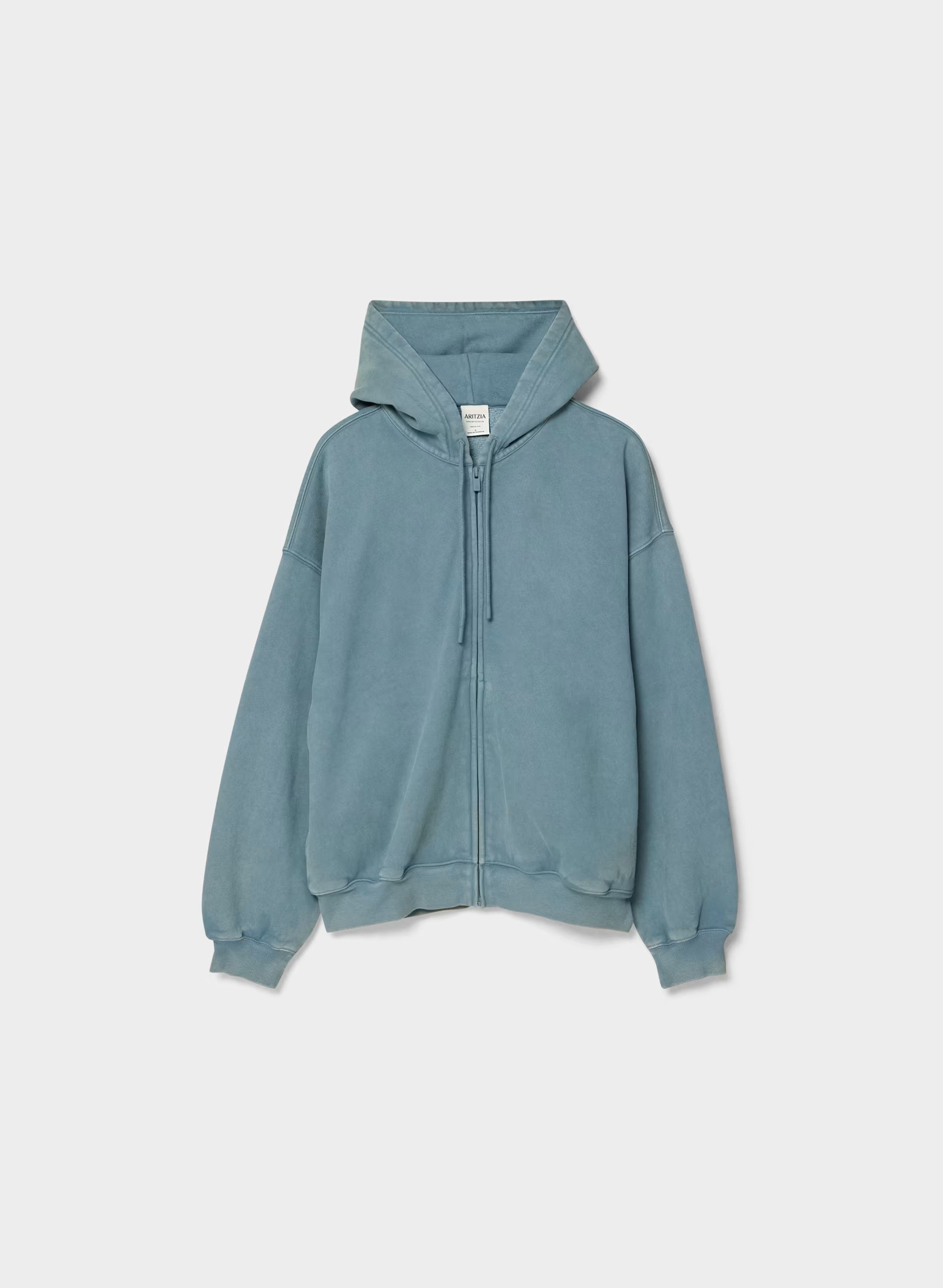 Cozy Sweatfleece Mega Zip Hoodie - LIVED-IN BLUE MIRAGE