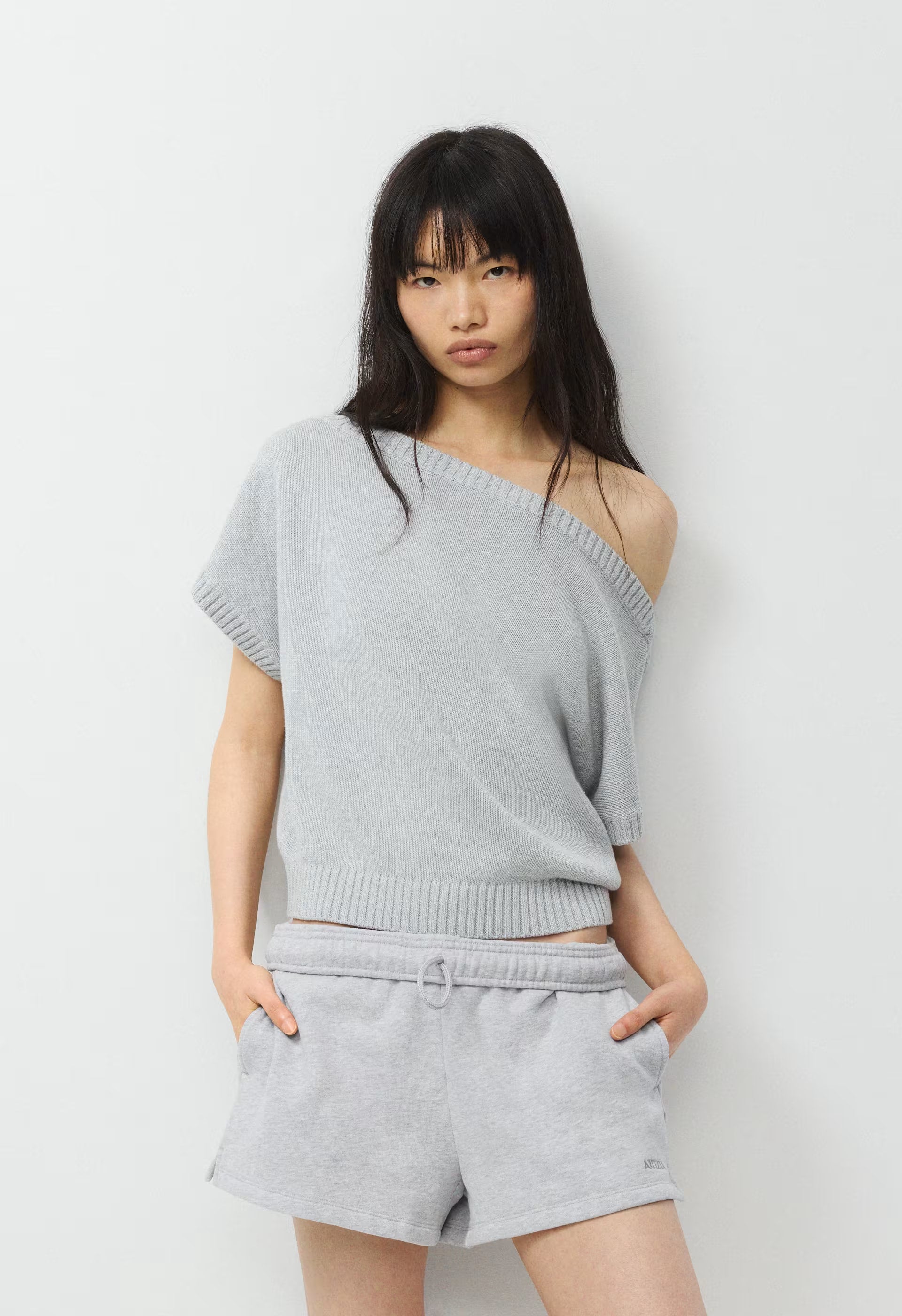 Essential Sky Cotton™ Hermosa Top - HEATHER CHROME