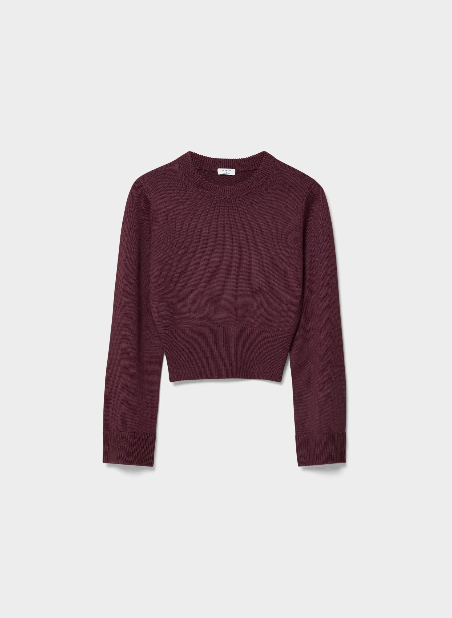 Byline Merino Wool Sweater - GALA PLUM