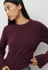 Byline Merino Wool Sweater - GALA PLUM