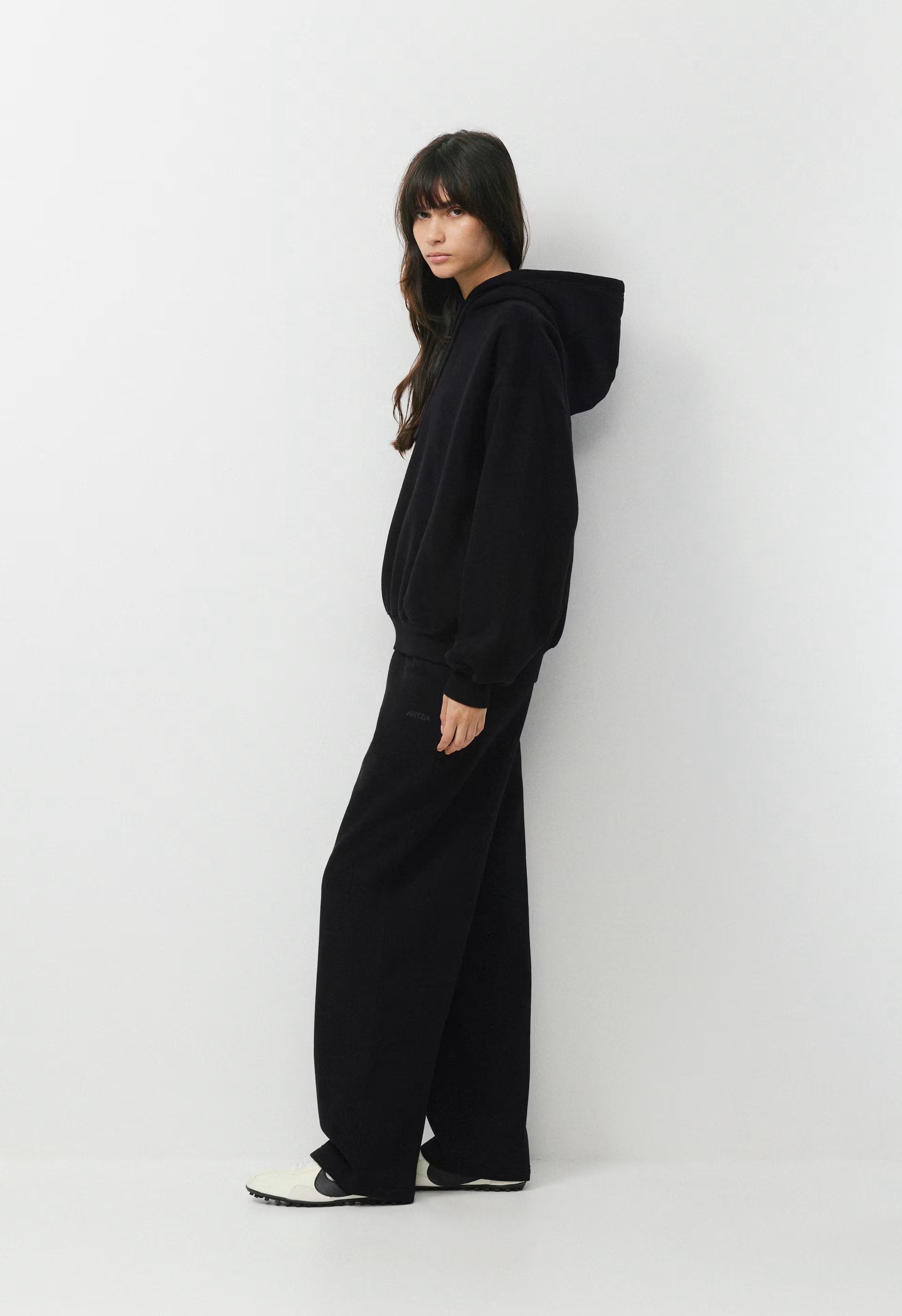 Cozy Sweatfleece Mega Hoodie - BLACK