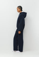 Cozy Sweatfleece Mega Hoodie - ADMIRAL NAVY