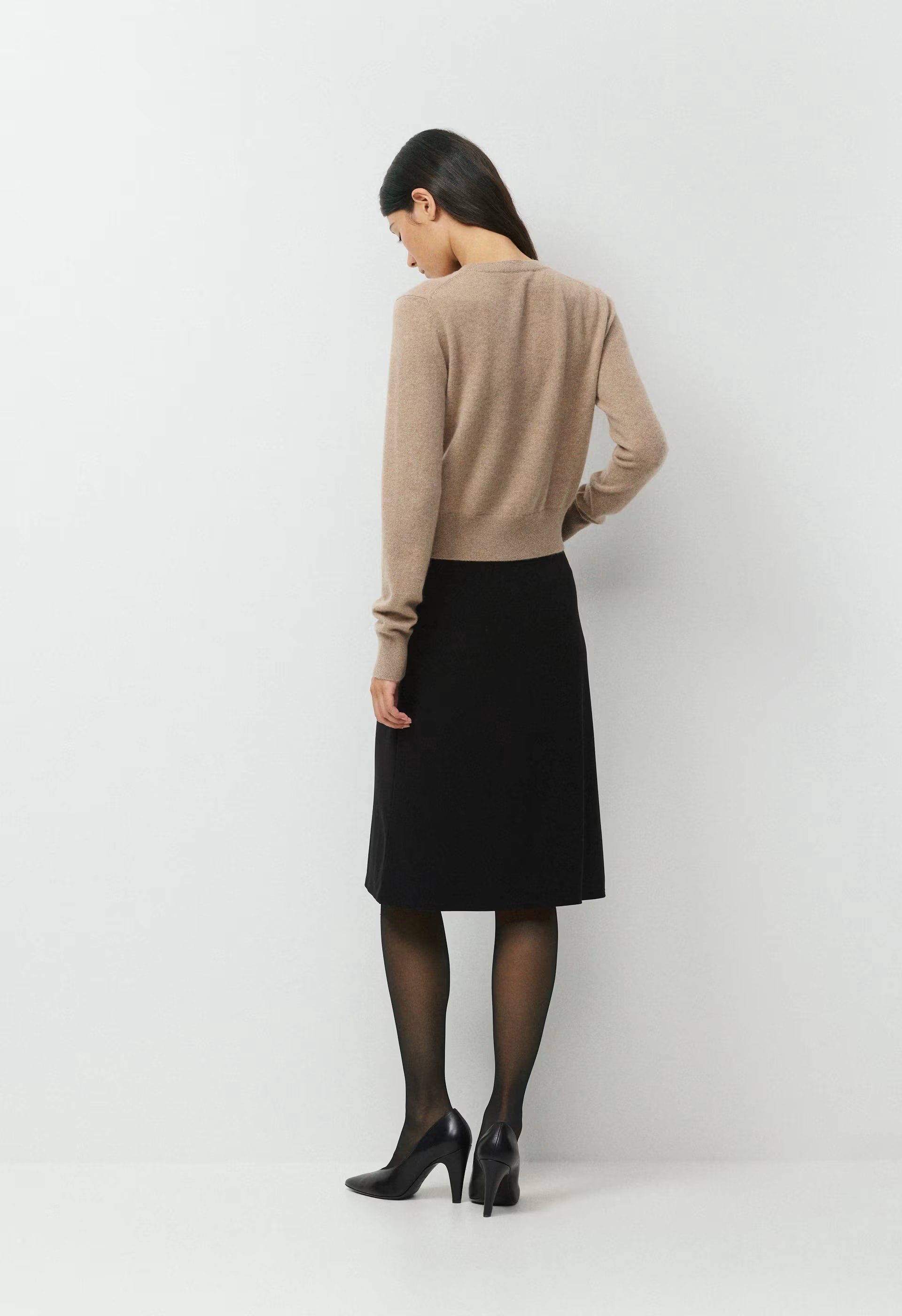 Bare Cashmere Showcase Sweater - HEATHER NOMAD TAUPE