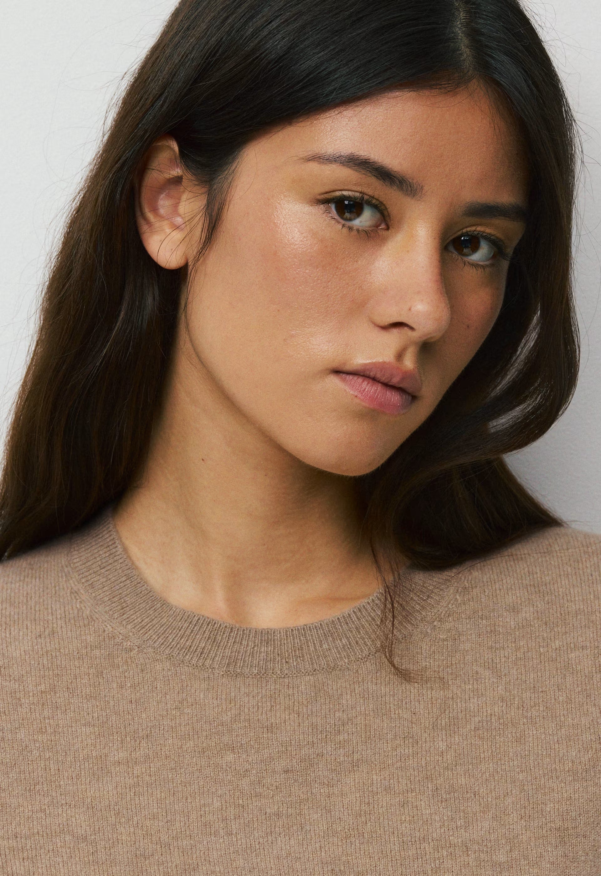 Bare Cashmere Showcase Sweater - HEATHER NOMAD TAUPE