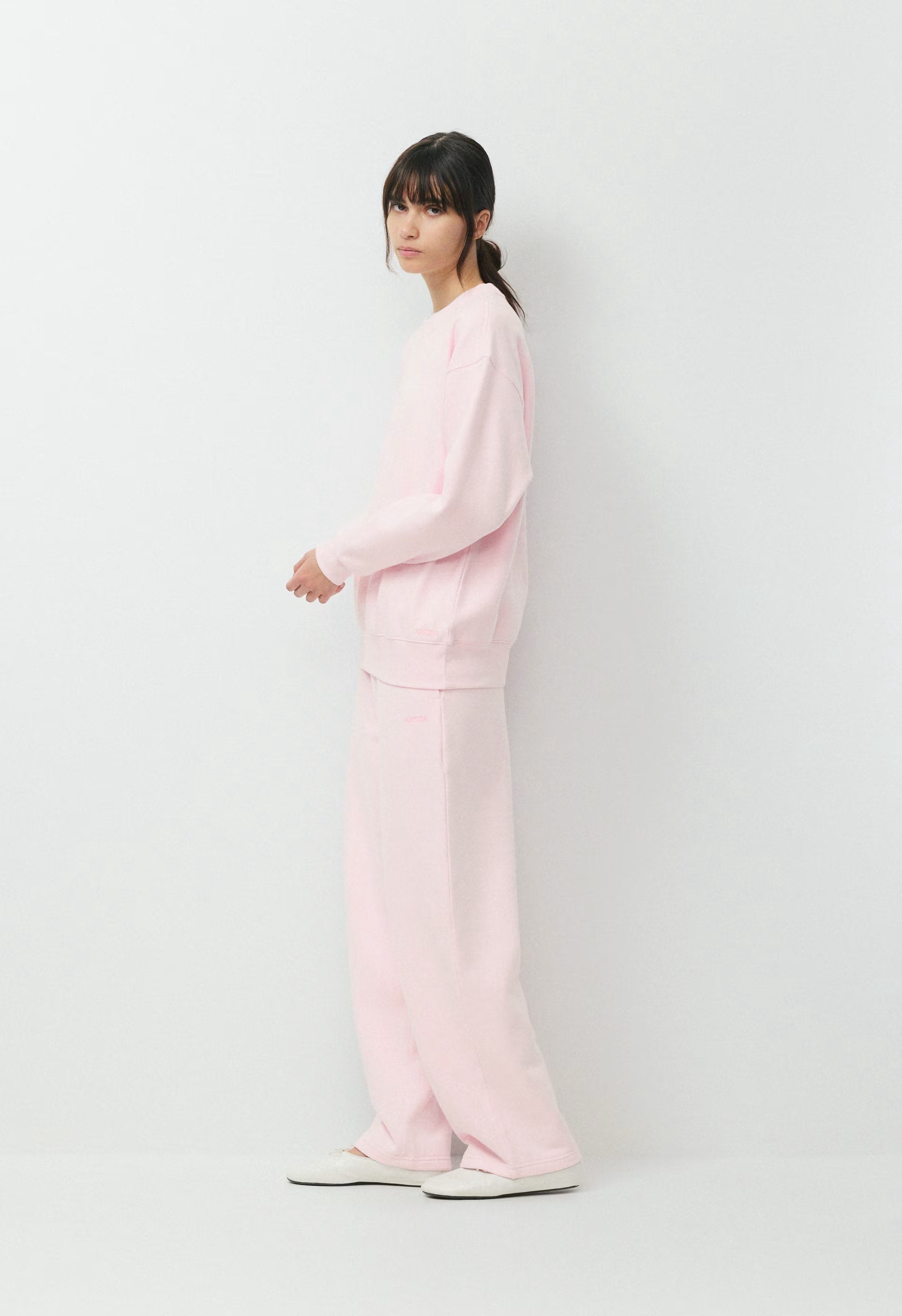Cozy Sweatfleece Boyfriend Crew Sweatshirt - MAGNOLIA