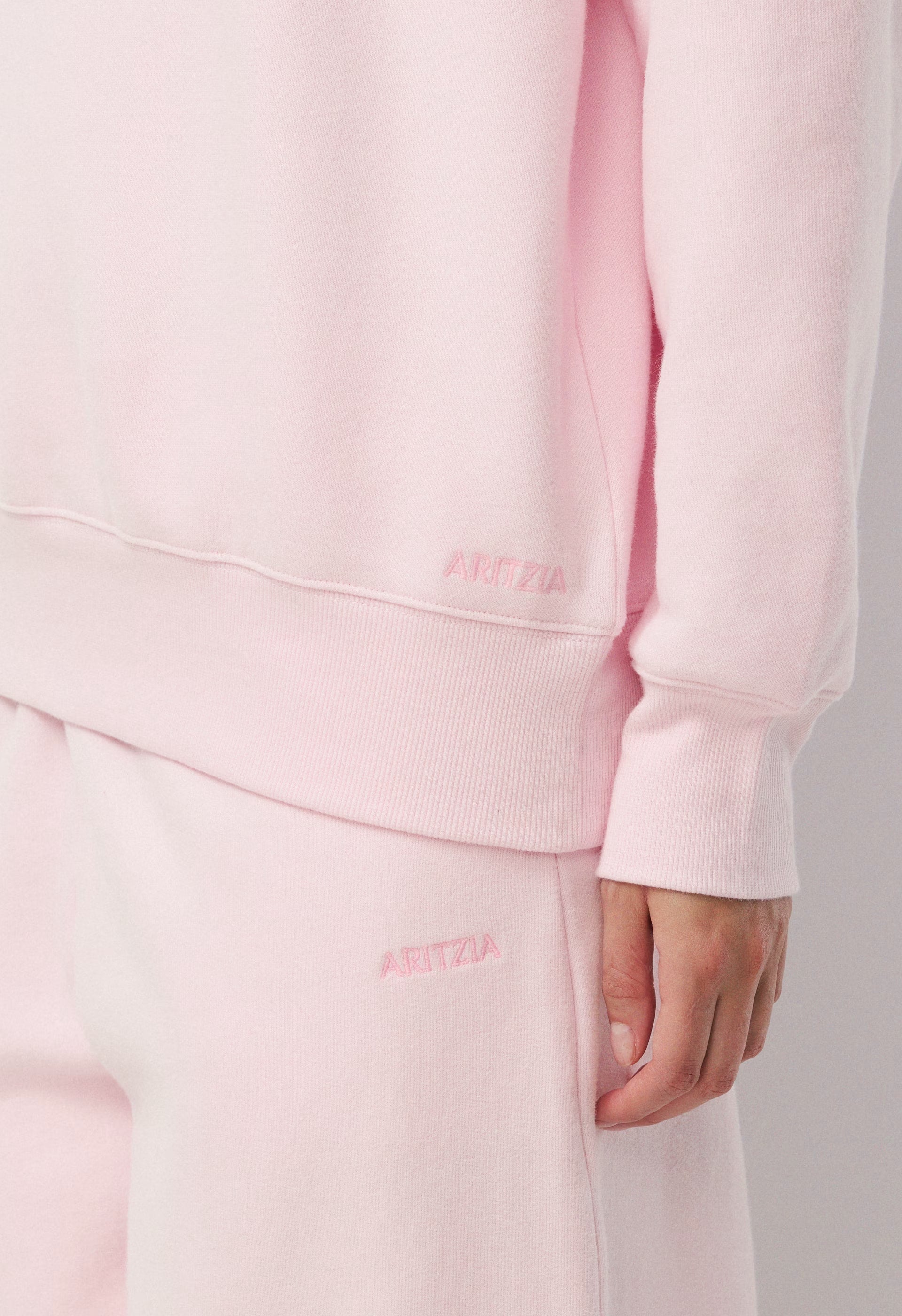 Cozy Sweatfleece Boyfriend Crew Sweatshirt - MAGNOLIA