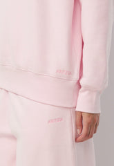 Cozy Sweatfleece Boyfriend Crew Sweatshirt - MAGNOLIA
