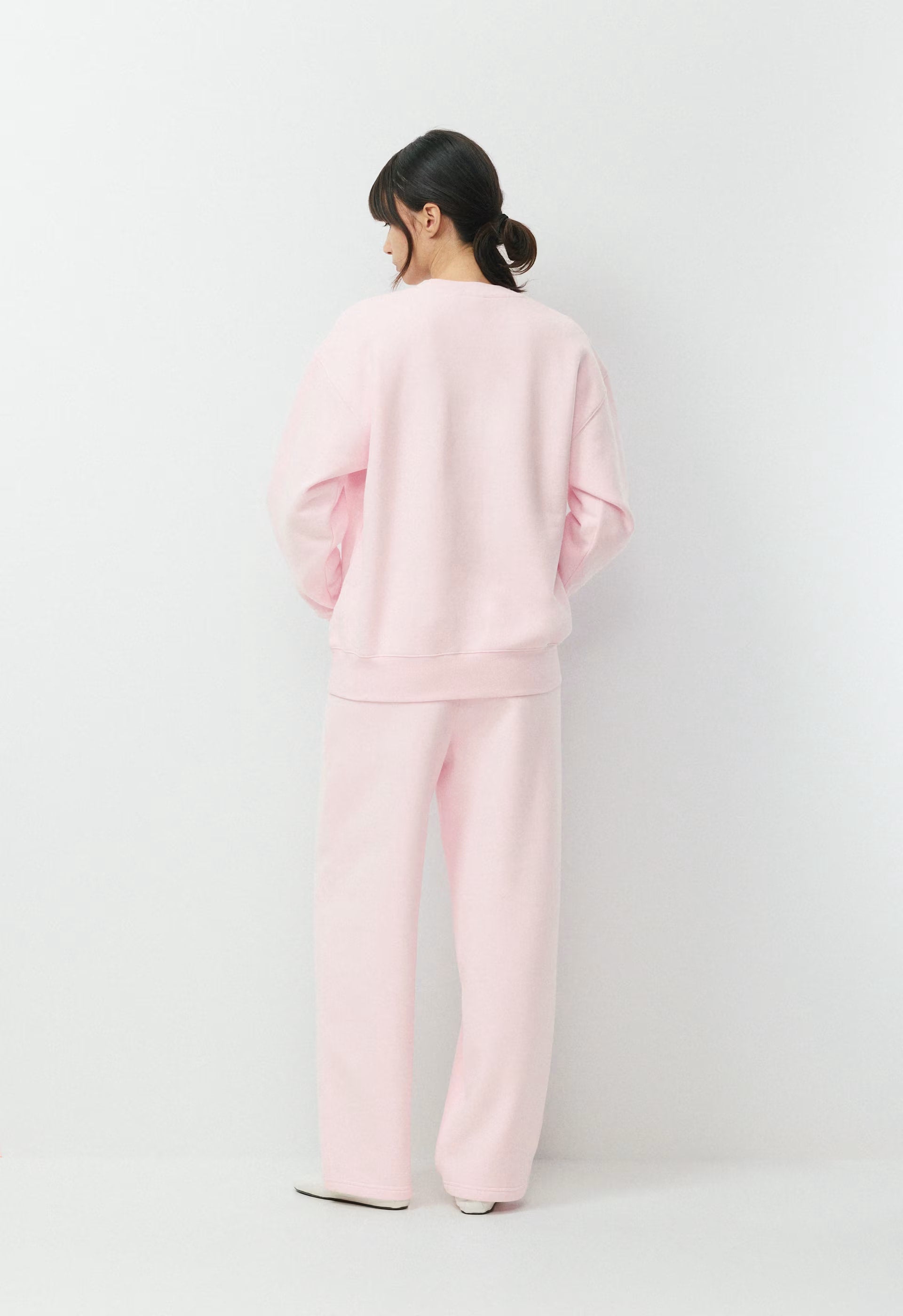 Cozy Sweatfleece Boyfriend Crew Sweatshirt - MAGNOLIA