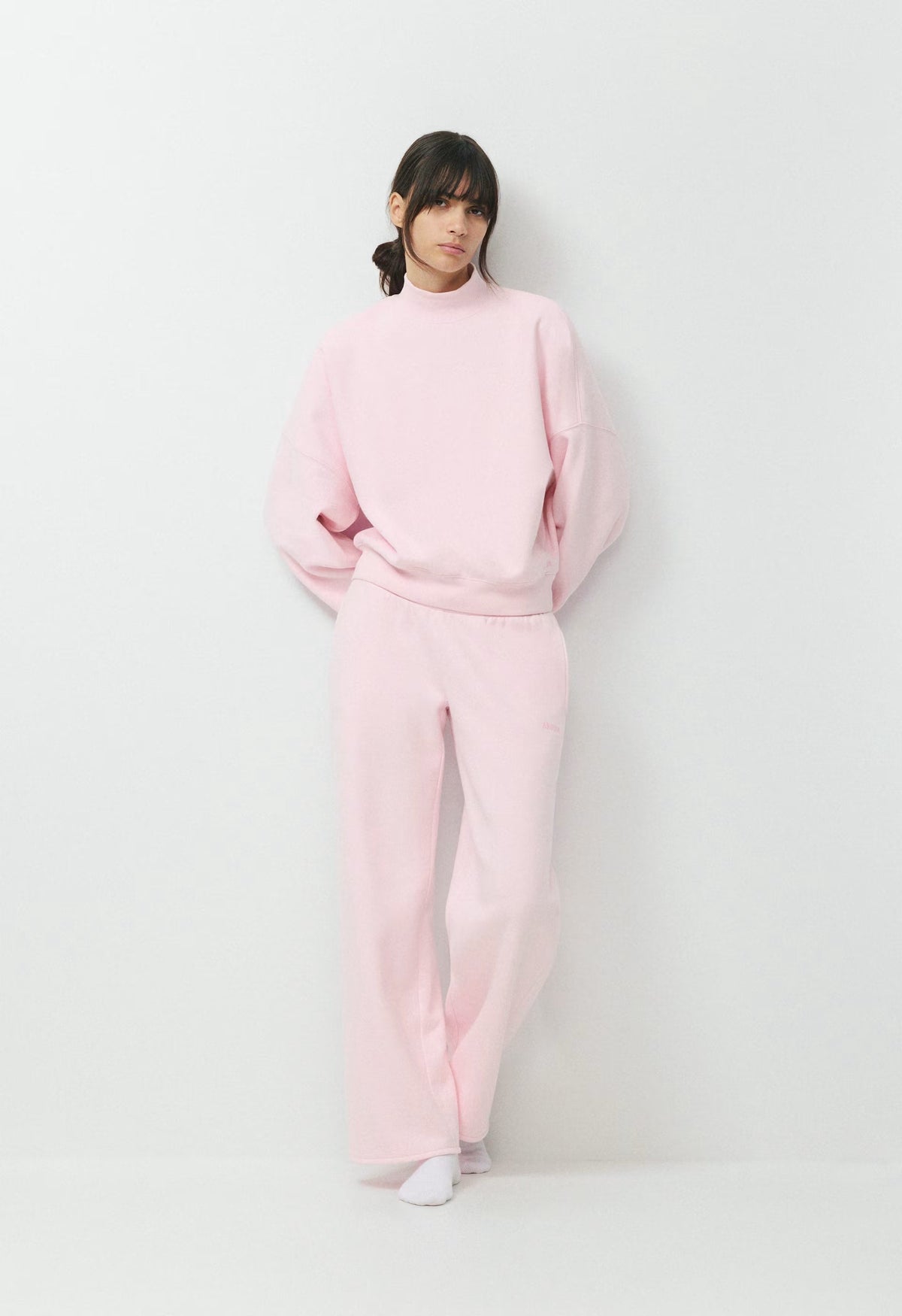 Cozy Sweatfleece Mega Mockneck - MAGNOLIA