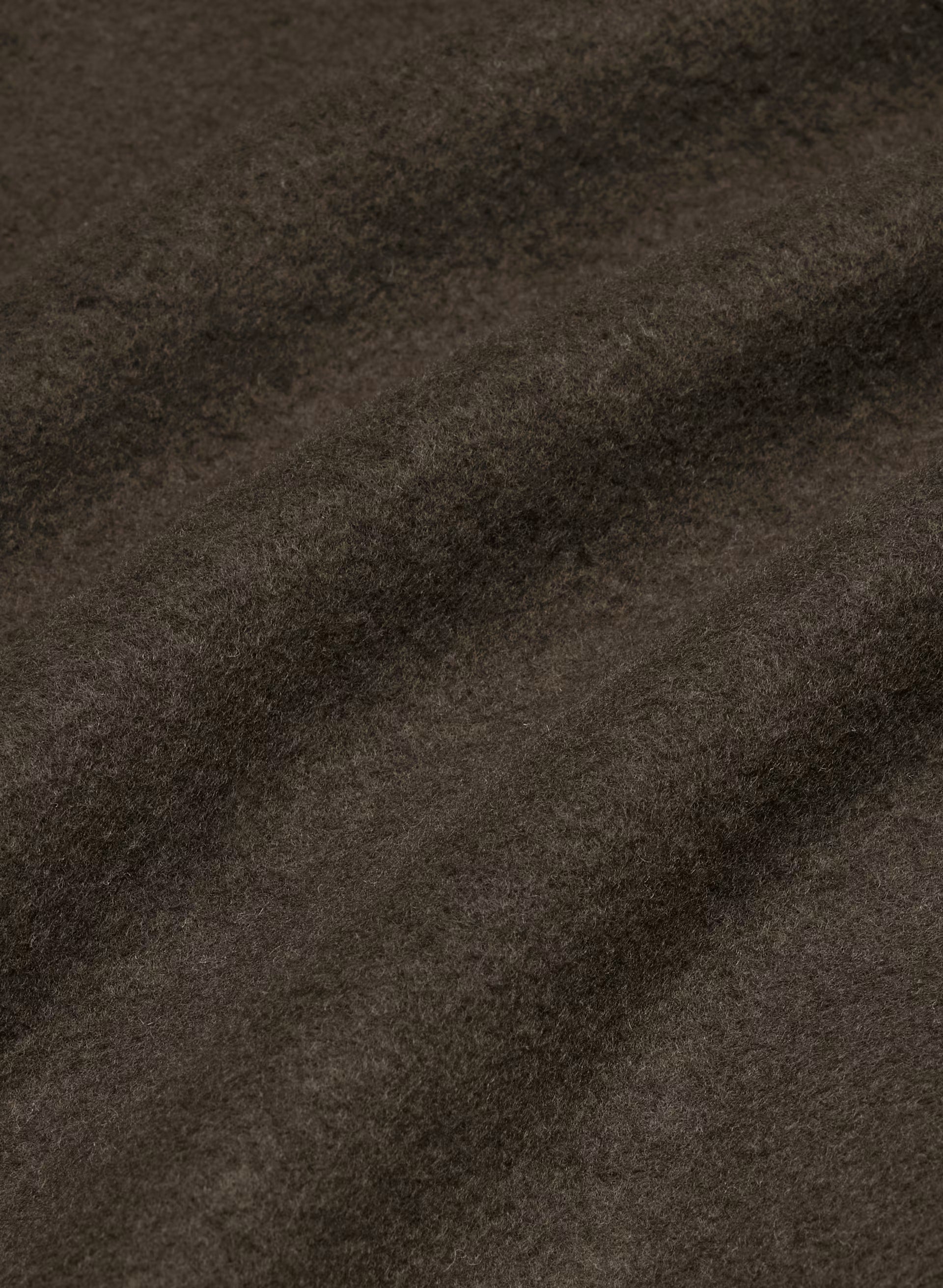 Cozy Sweatfleece Mega V-Neck Sweatshirt - CACAO NIB BROWN