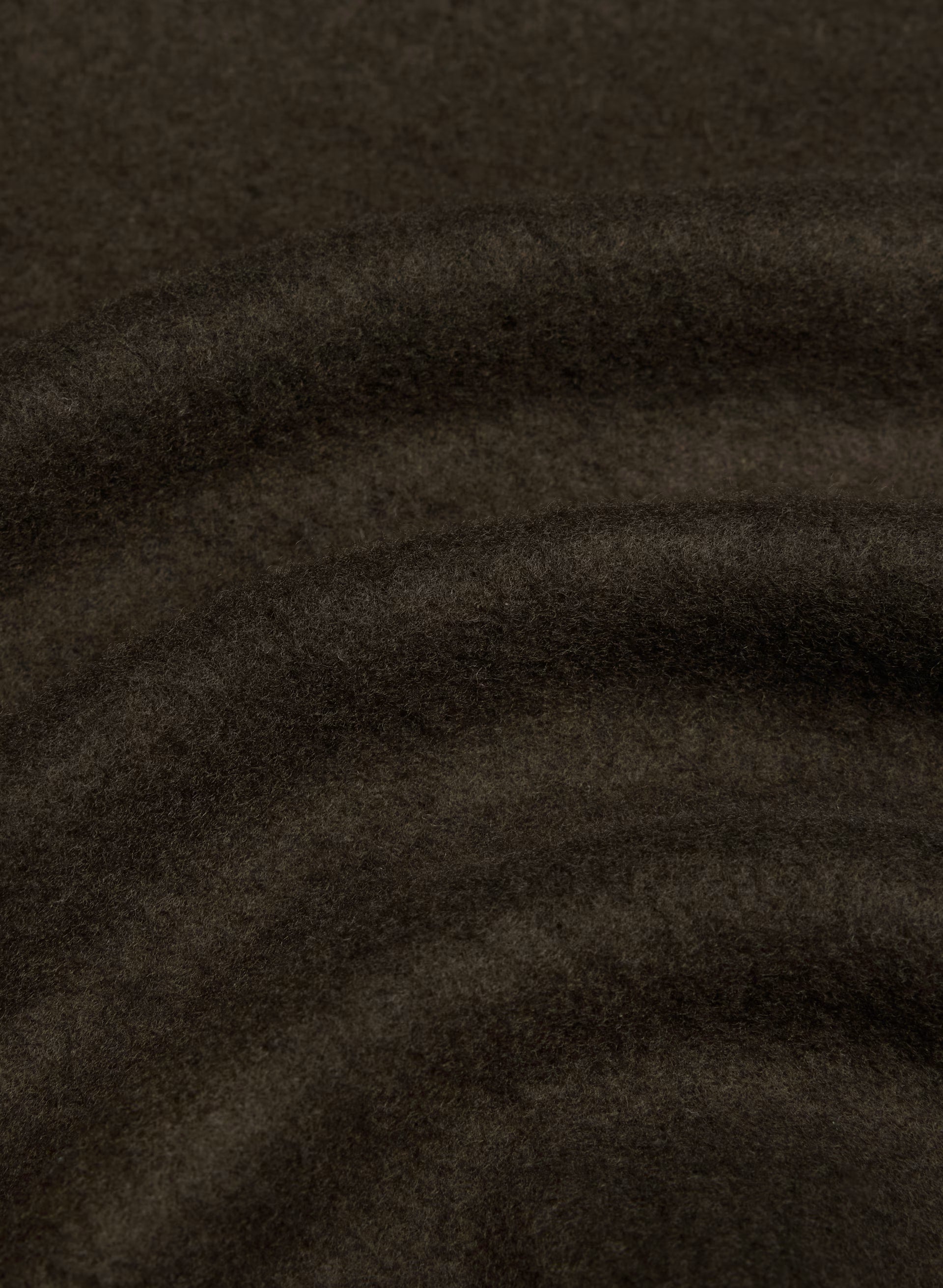 Cozy Sweatfleece Boyfriend Blouson Jacket - CACAO NIB BROWN