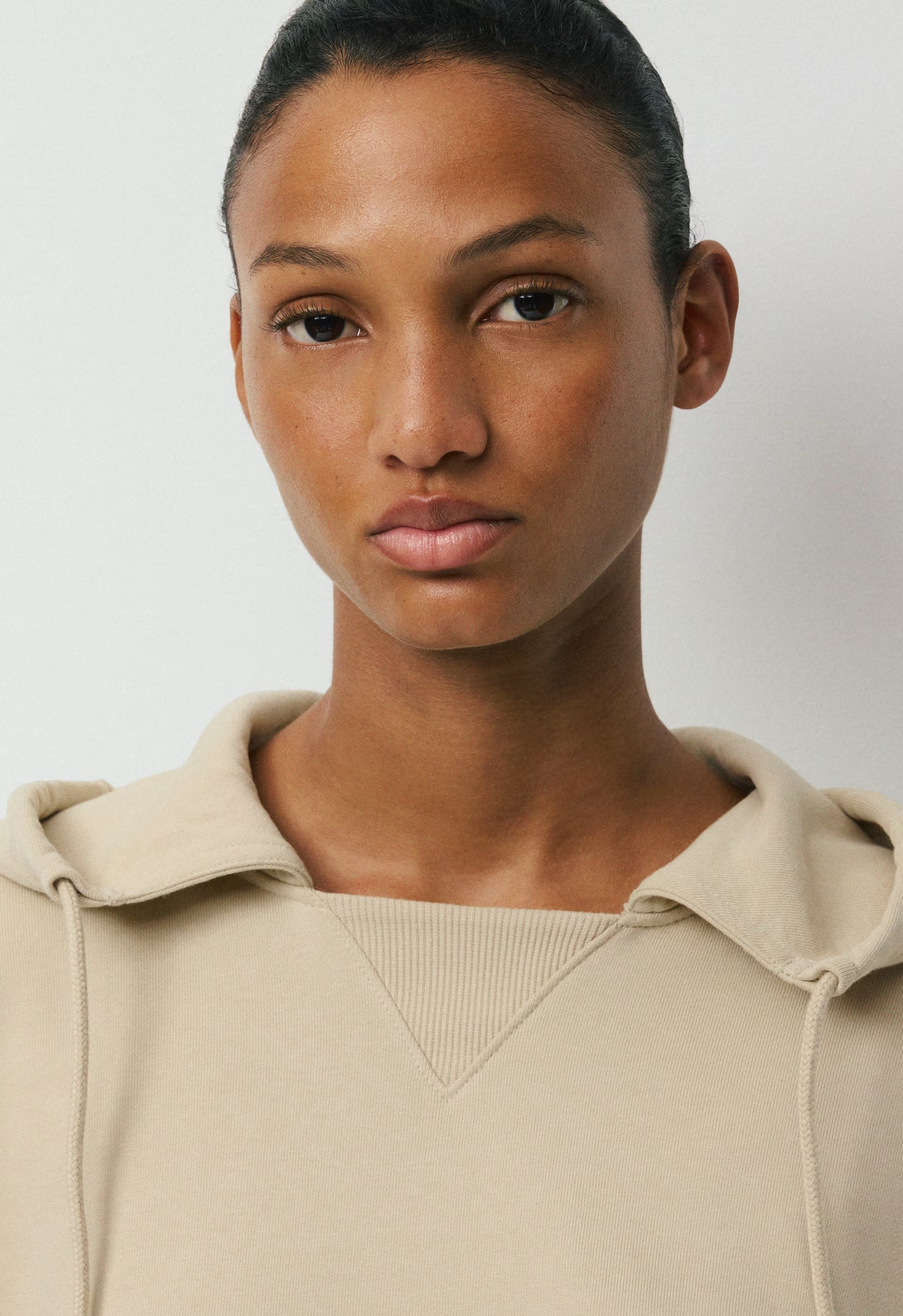Terry Sweatfleece Mega Dock Hoodie - MULLEIN