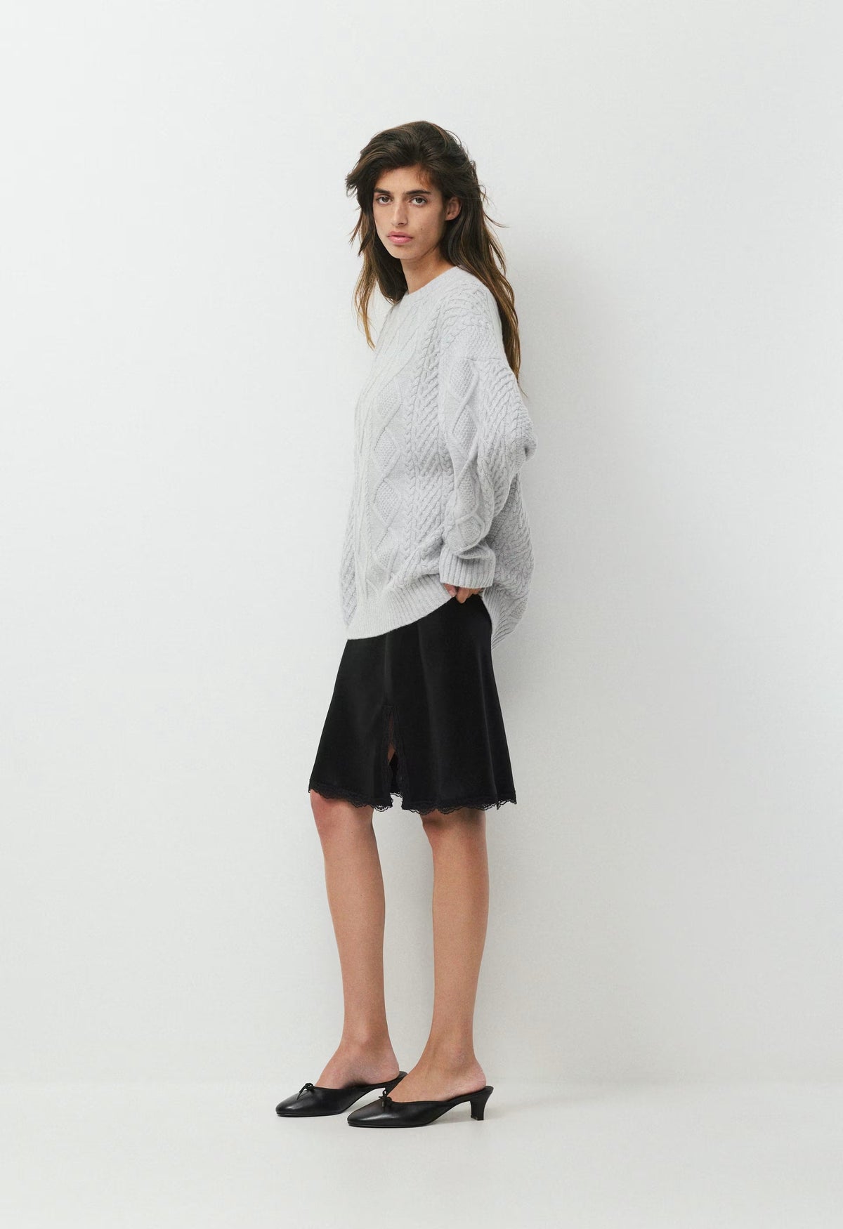 Peggy Sweater - HEATHER CHROME