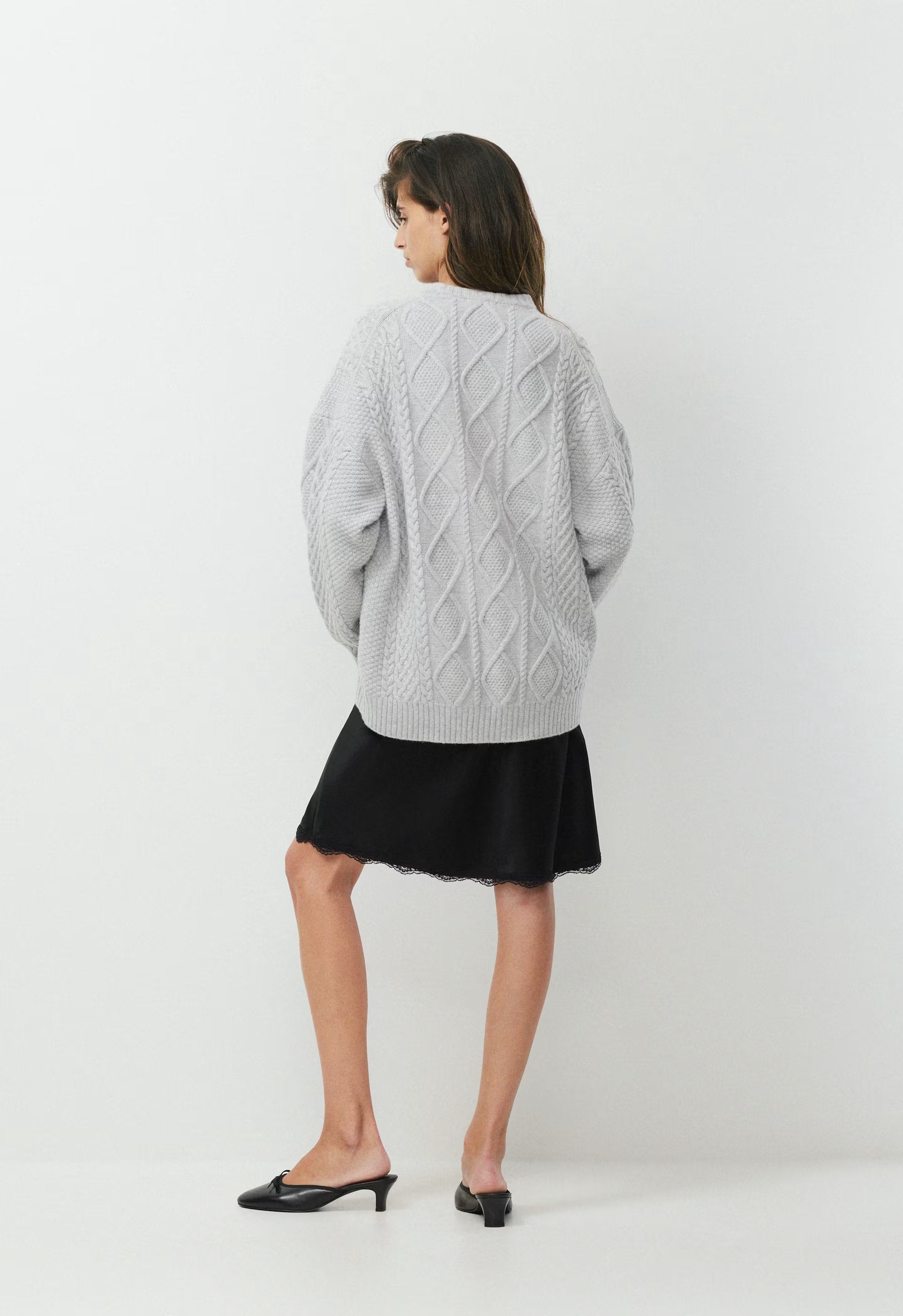 Peggy Sweater - HEATHER CHROME