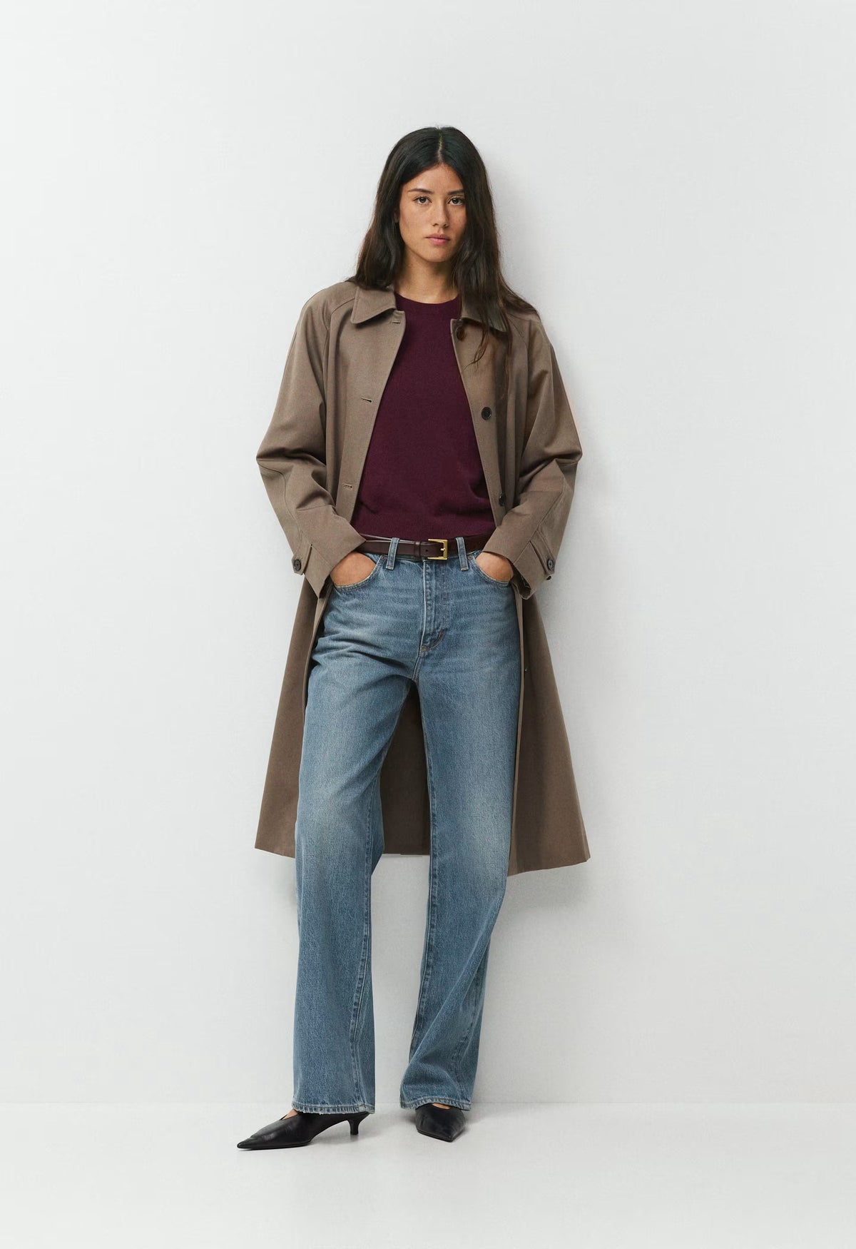Bare Cashmere Bloor Sweater - GALA PLUM