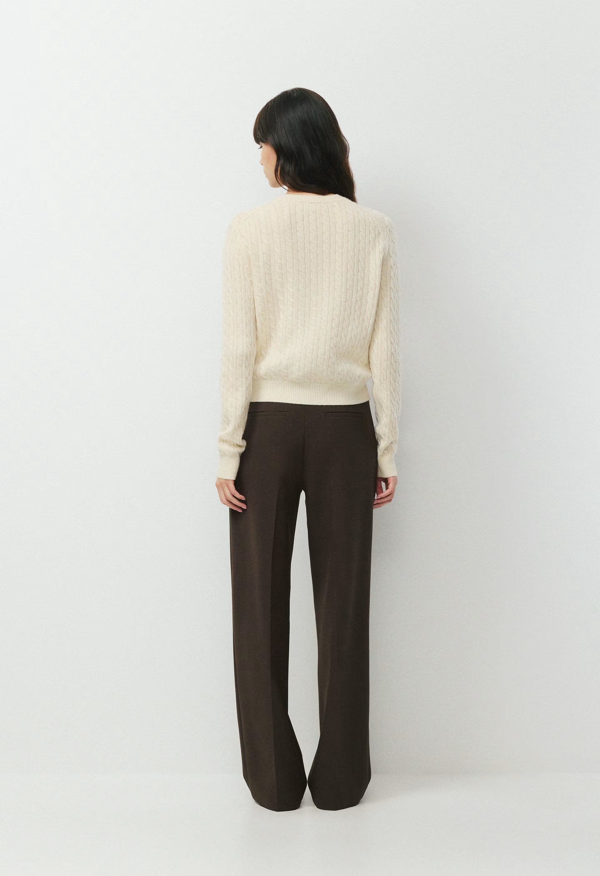 Wool Cashmere Noteworthy Cardigan - SEASIDE CREAM