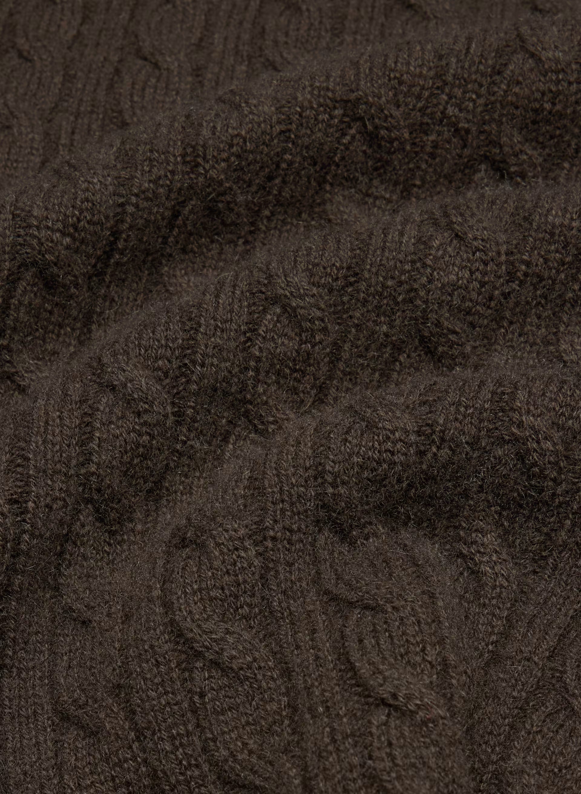 Wool Cashmere Bloor Sweater - CACAO NIB BROWN