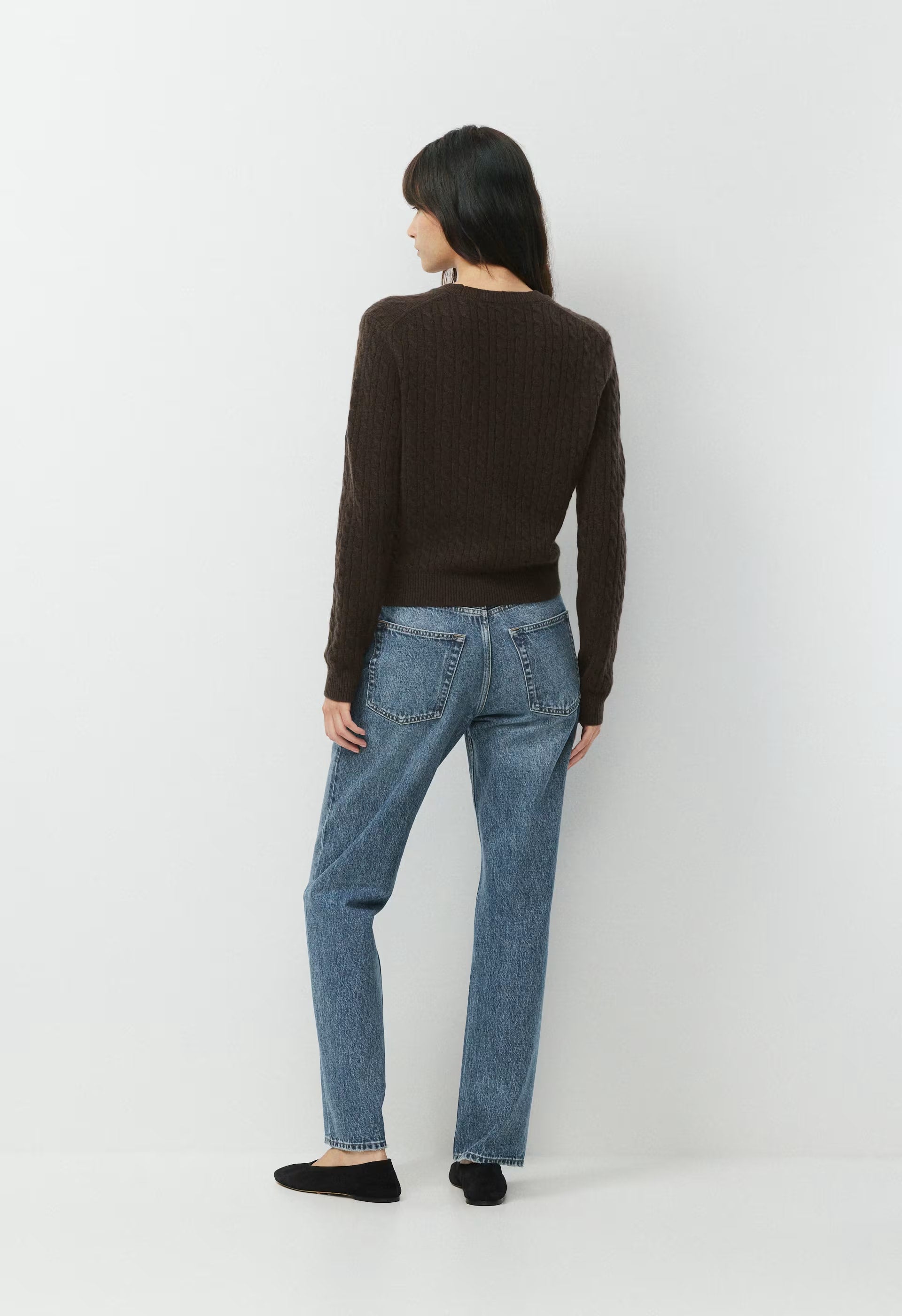Wool Cashmere Bloor Sweater - CACAO NIB BROWN