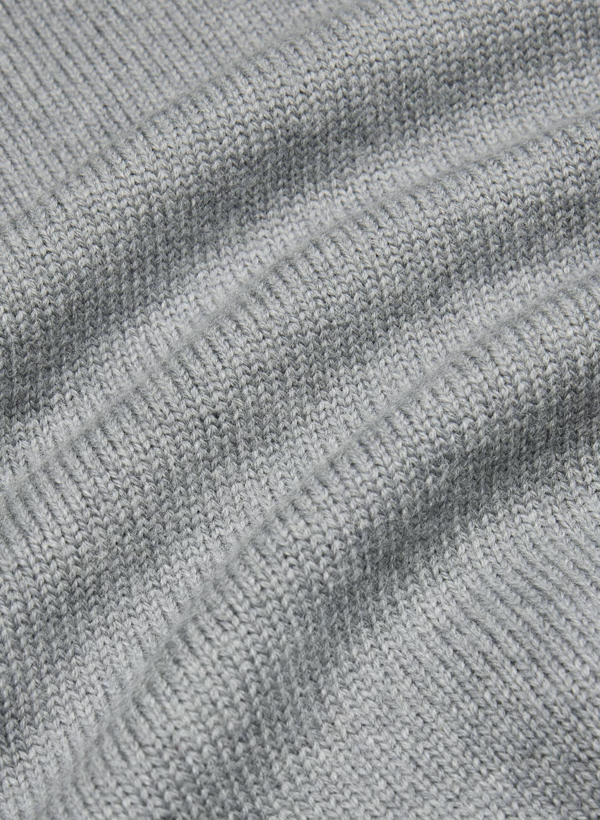 Essential Merino Wool Angle Sweater - HEATHER DARK GREY