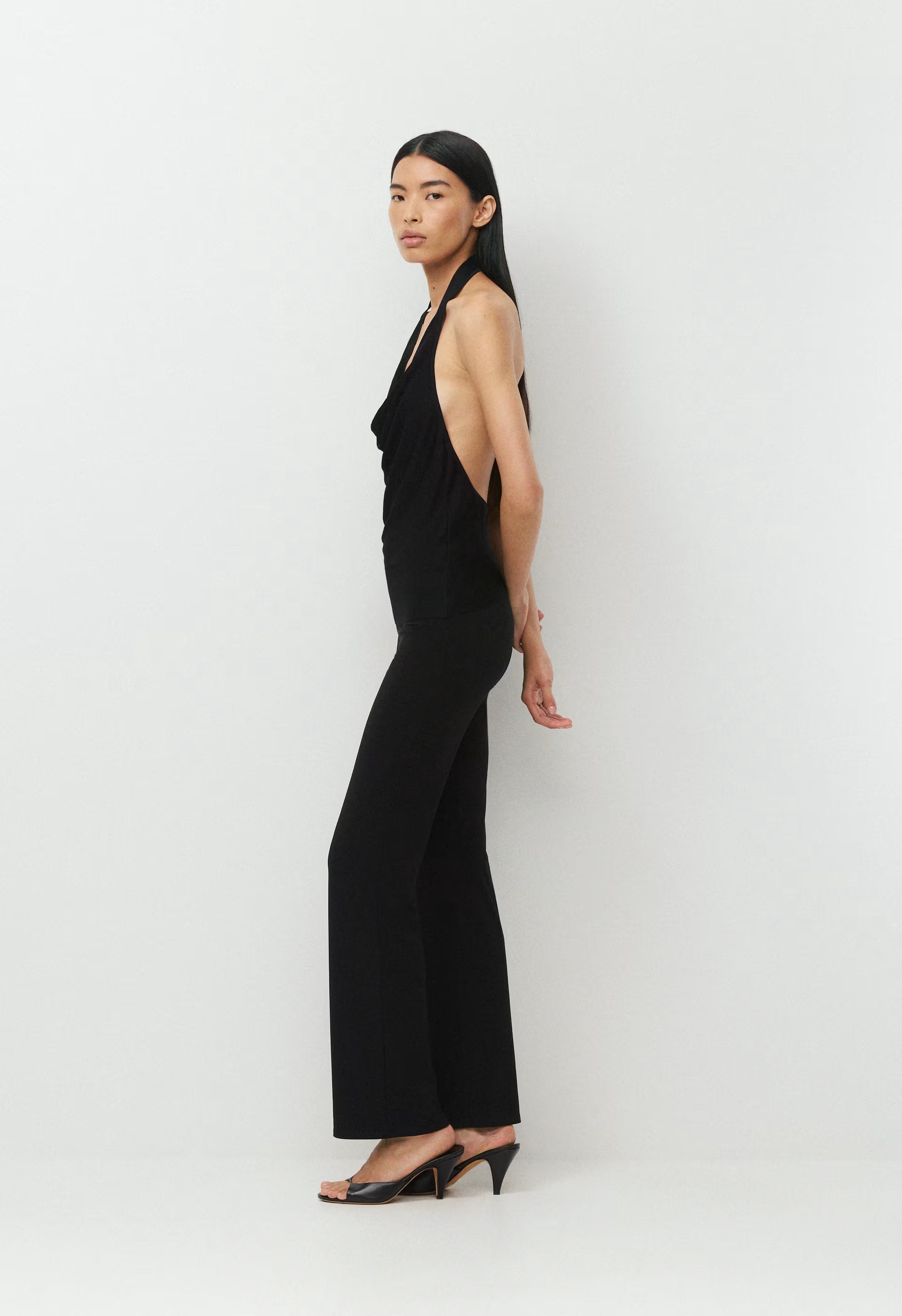 Encore Halter Top - BLACK