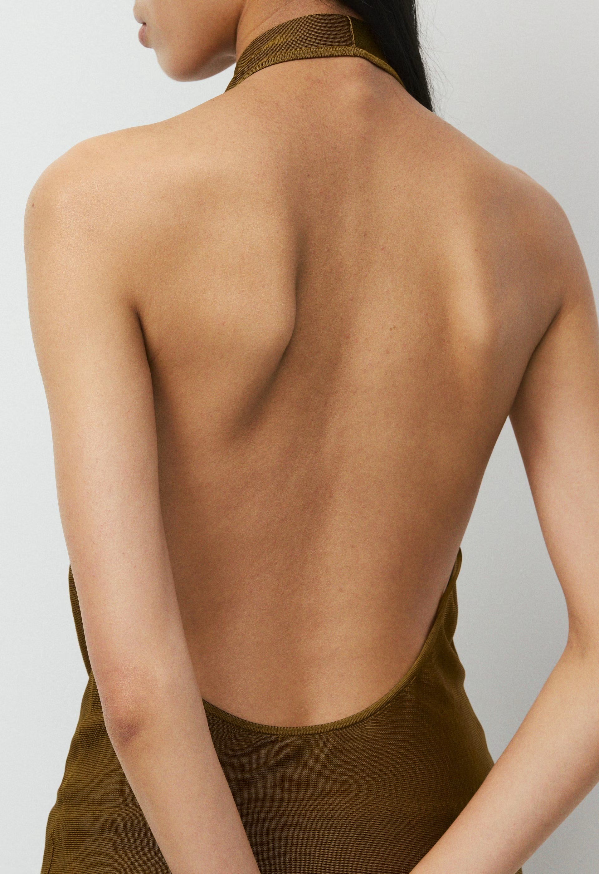 Encore Halter Top - SHERRY OCHRE