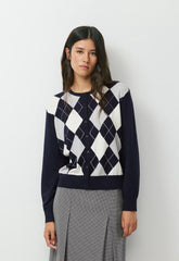 Passage Cardigan - Wonder Yarn - ADMIRAL NVY/LT BIRCH