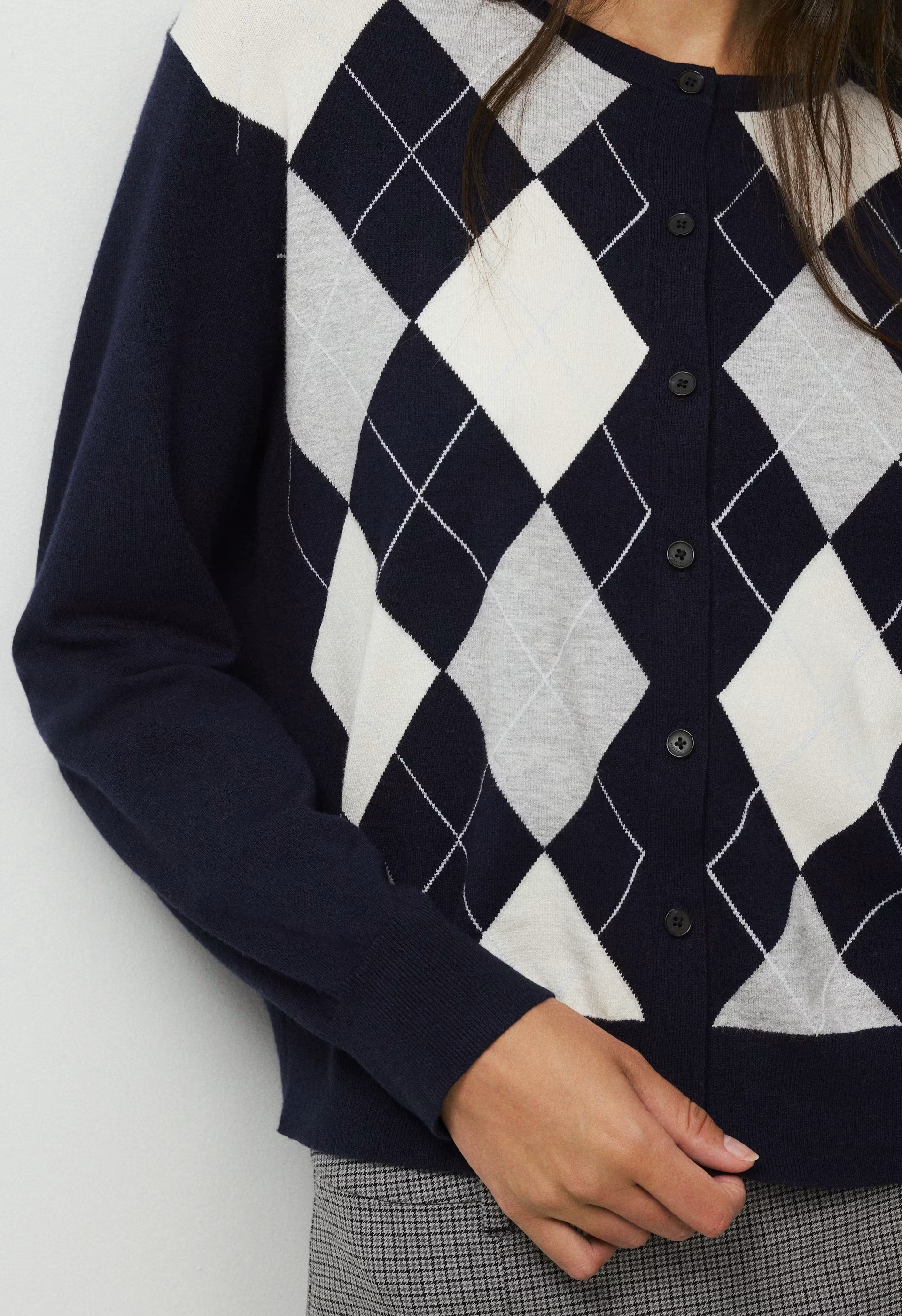 Passage Cardigan - Wonder Yarn - ADMIRAL NVY/LT BIRCH