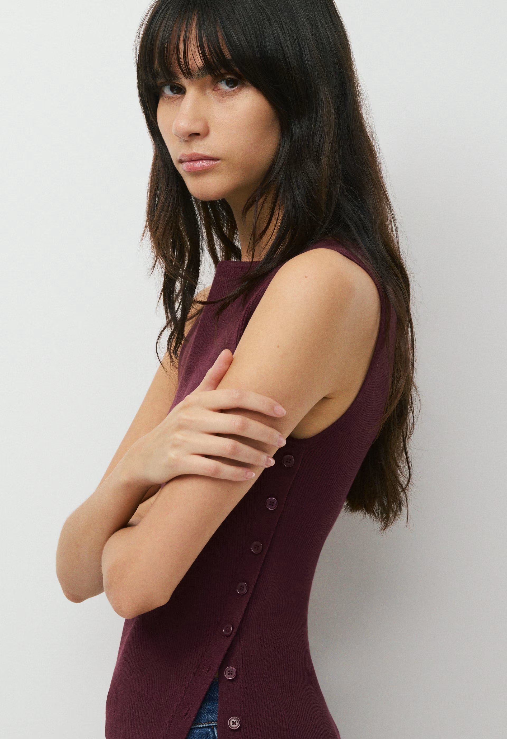 Kindred Top - Wonder Yarn - GALA PLUM