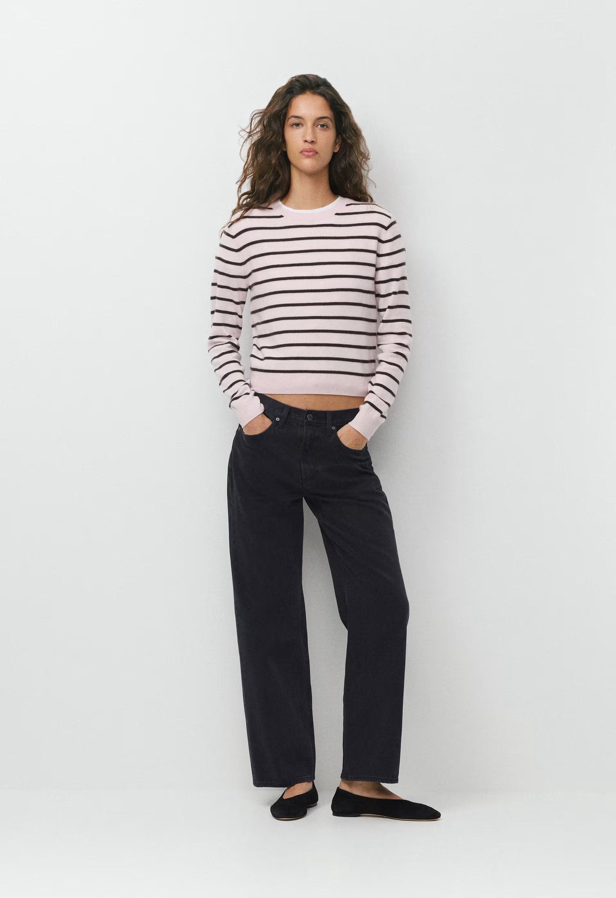 Bare Cashmere Bloor Sweater - MGNOLIA/CACAO NIB BRWN