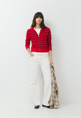 Essential Cashmere Idyllic Zip Hoodie - FLSHNG RD/ AD NAVY