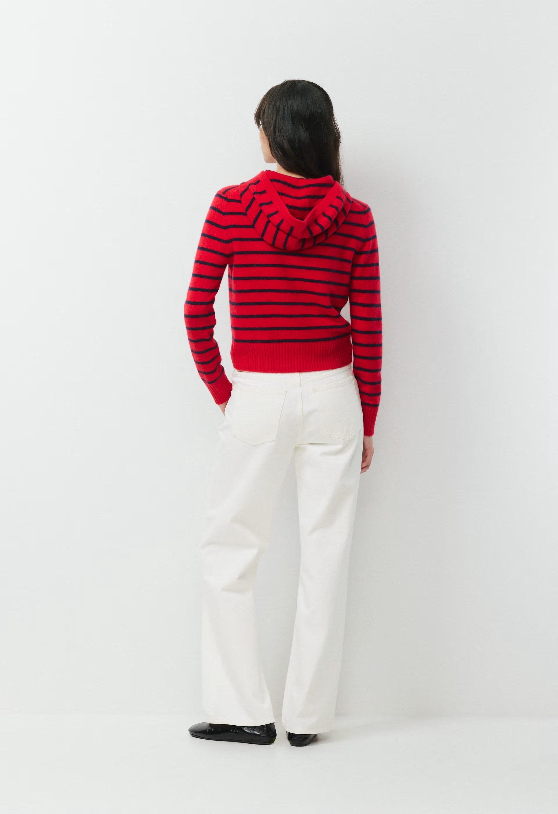 Essential Cashmere Idyllic Zip Hoodie - FLSHNG RD/ AD NAVY