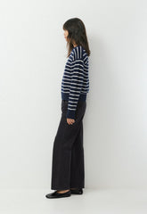 Essential Cashmere Relic Sweater - ADMIRAL NVY/LT BIRCH