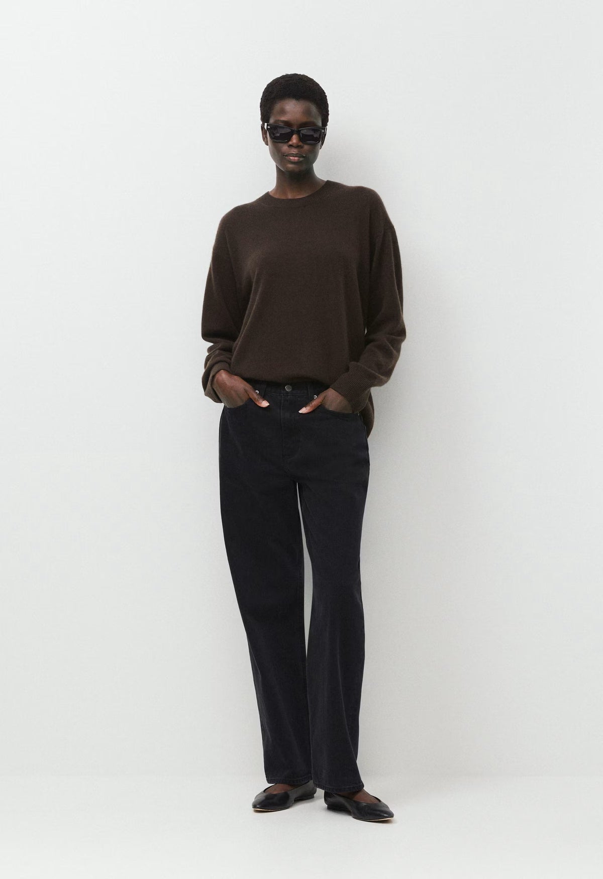 Bare Cashmere Meticulous Sweater - CACAO NIB BROWN