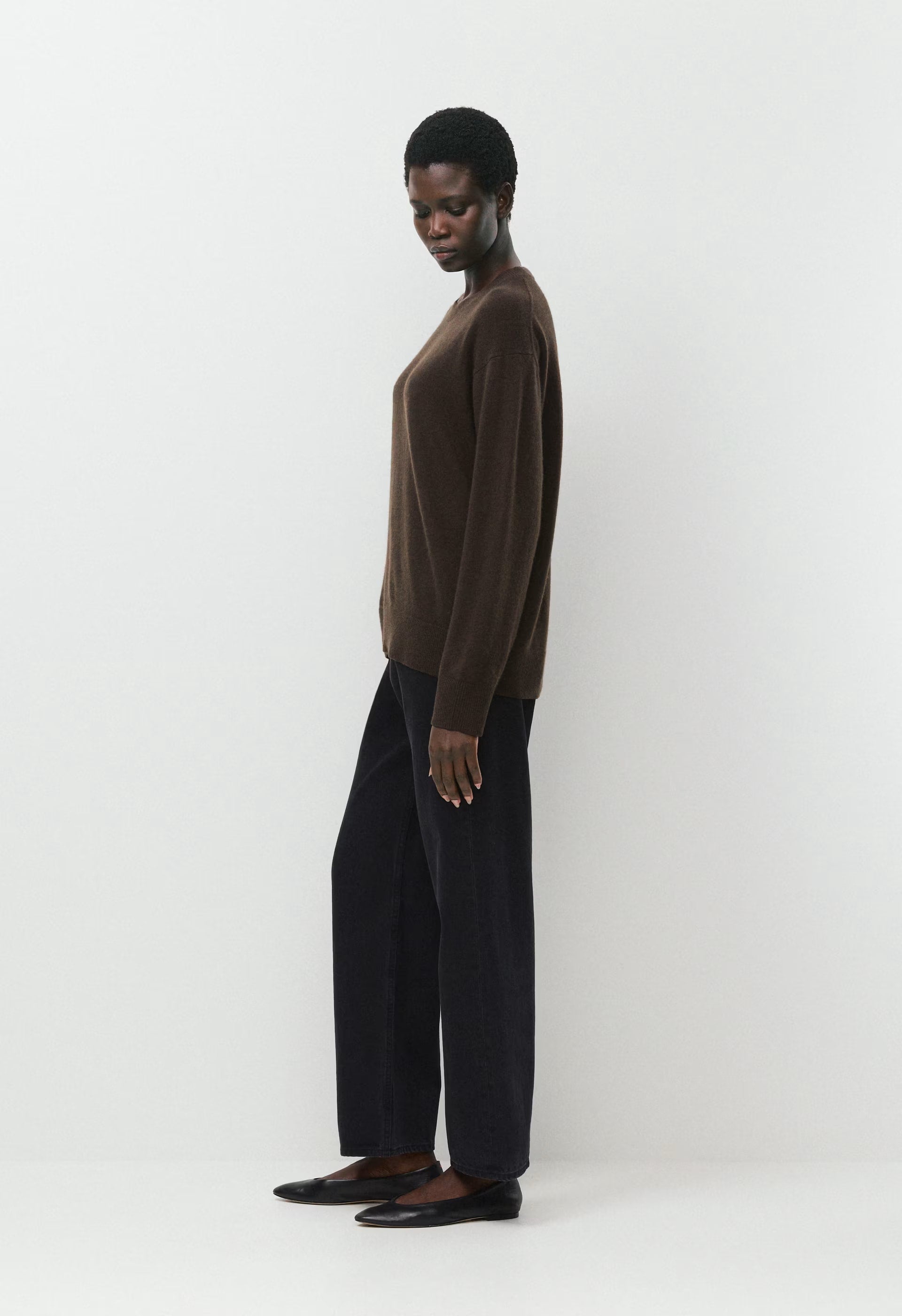 Bare Cashmere Meticulous Sweater - CACAO NIB BROWN