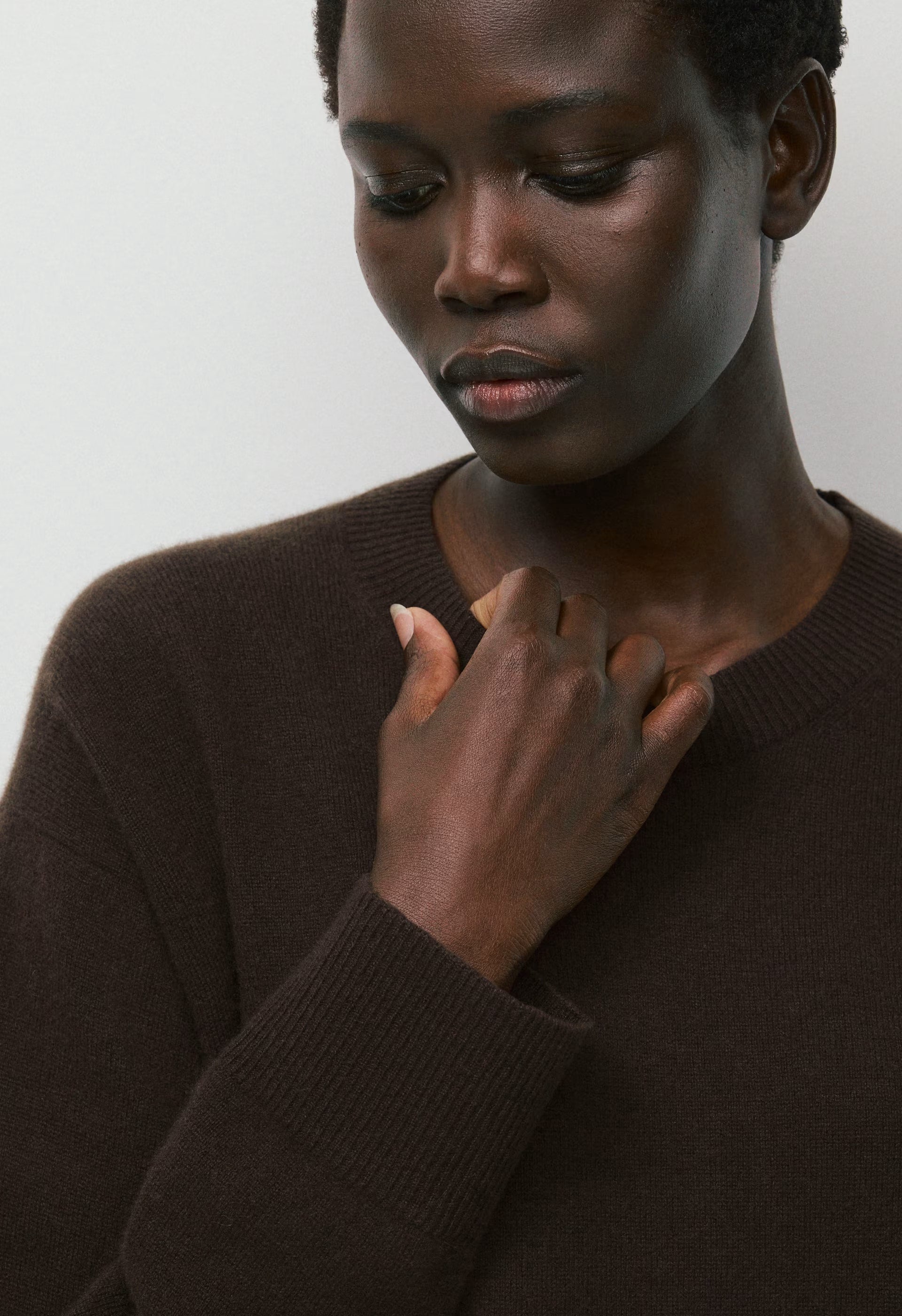Bare Cashmere Meticulous Sweater - HEATHER CHROME